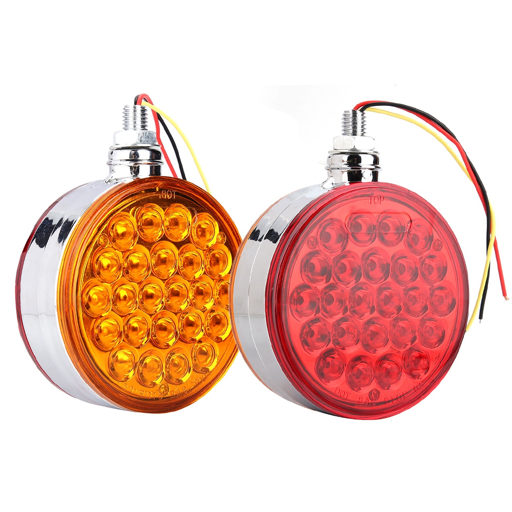 Wasserdichte, Doppelseitige, Mit Einem Bolzen Befestigte, Reflektierende Seitenmarkierungsleuchte Mit 48 Leds Für Lkw Oder Anhänger.
