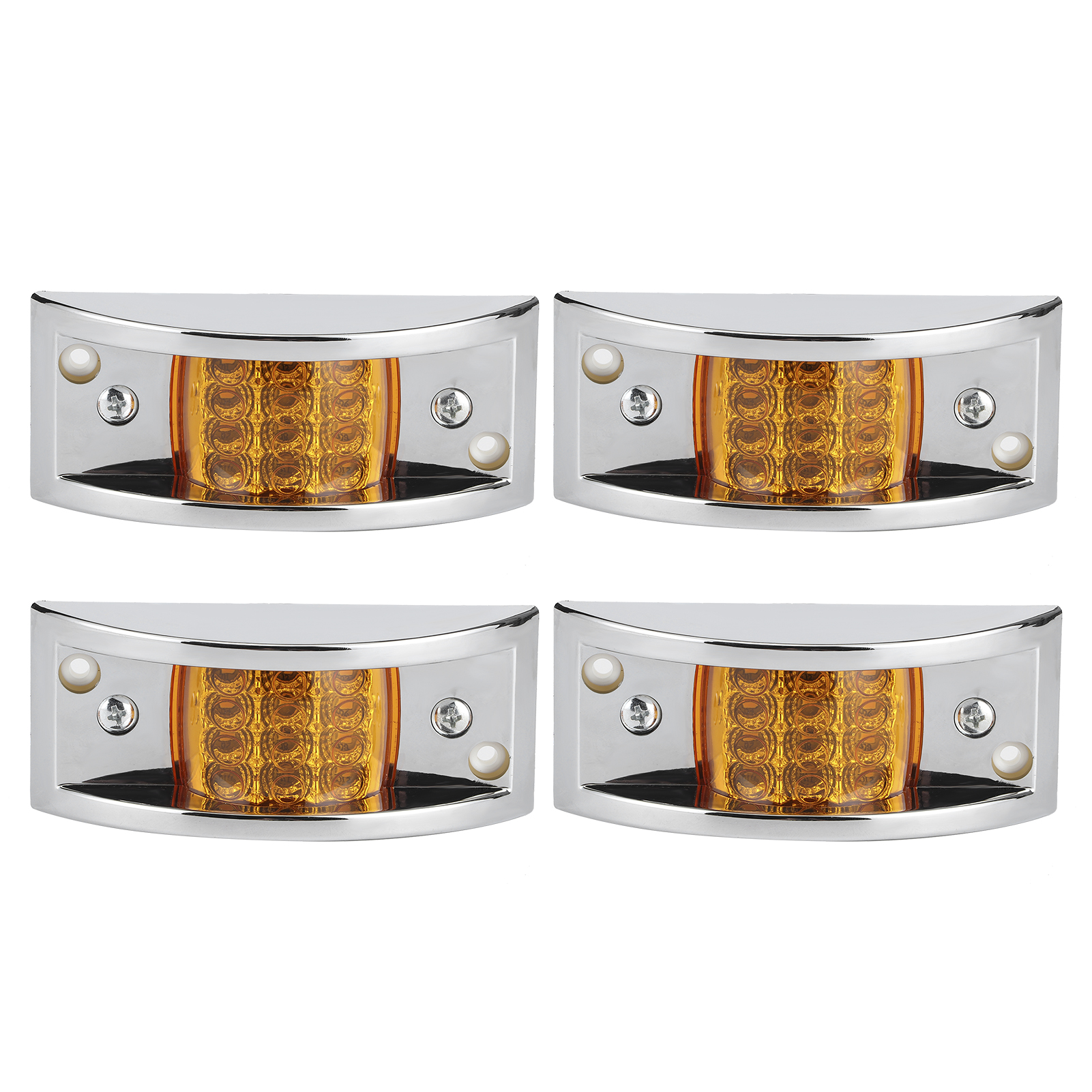 4 Gelbe 12-led-seitenmarkierungsleuchten, Markierungsleuchten, Autoersatzteile