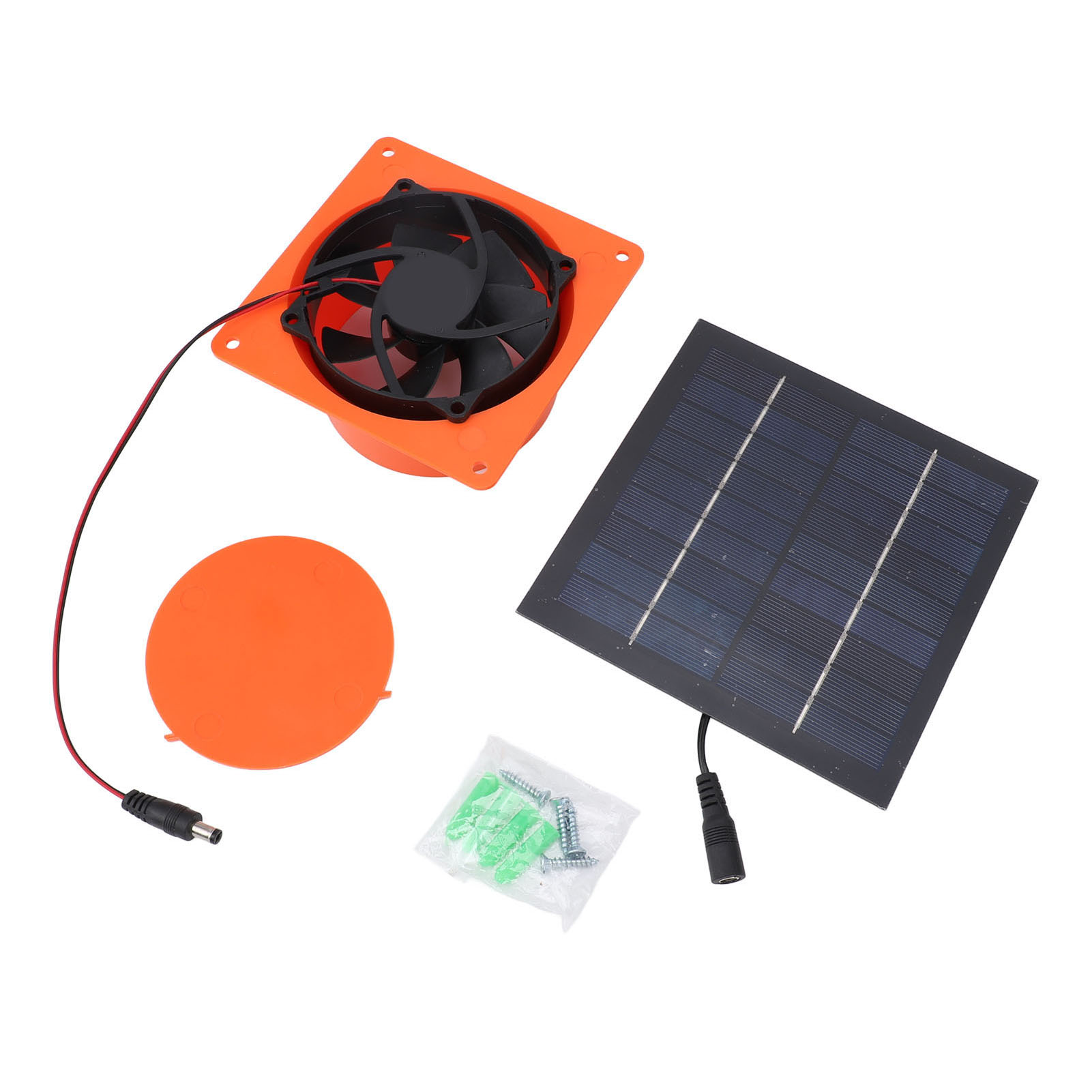 20w 5v Monokristalliner Silizium-solarventilator Mit Rundem Deflektor, Ideal Für Gewächshäuser, Wohnmobile Und Boote.