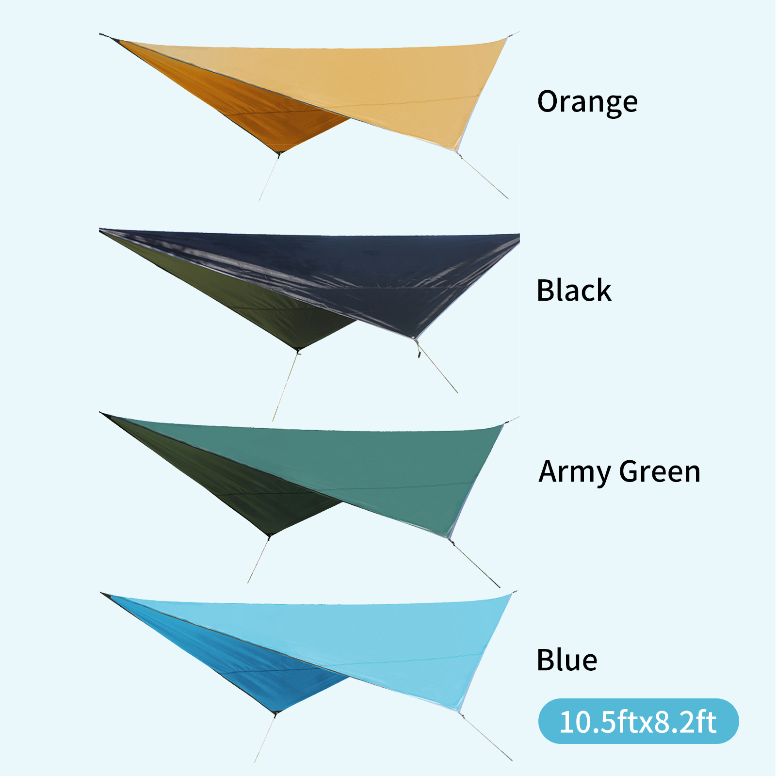 Wasserdichte Und Uv-beständige Plane/zelt, Ideal Zum Campen, Inklusive Heringen, Seil Und Aufbewahrungstasche. Perfekt Für Outdoor-aktivitäten: Terrasse, Garten, Hof. Maße: 3,2 X 2,5 M.