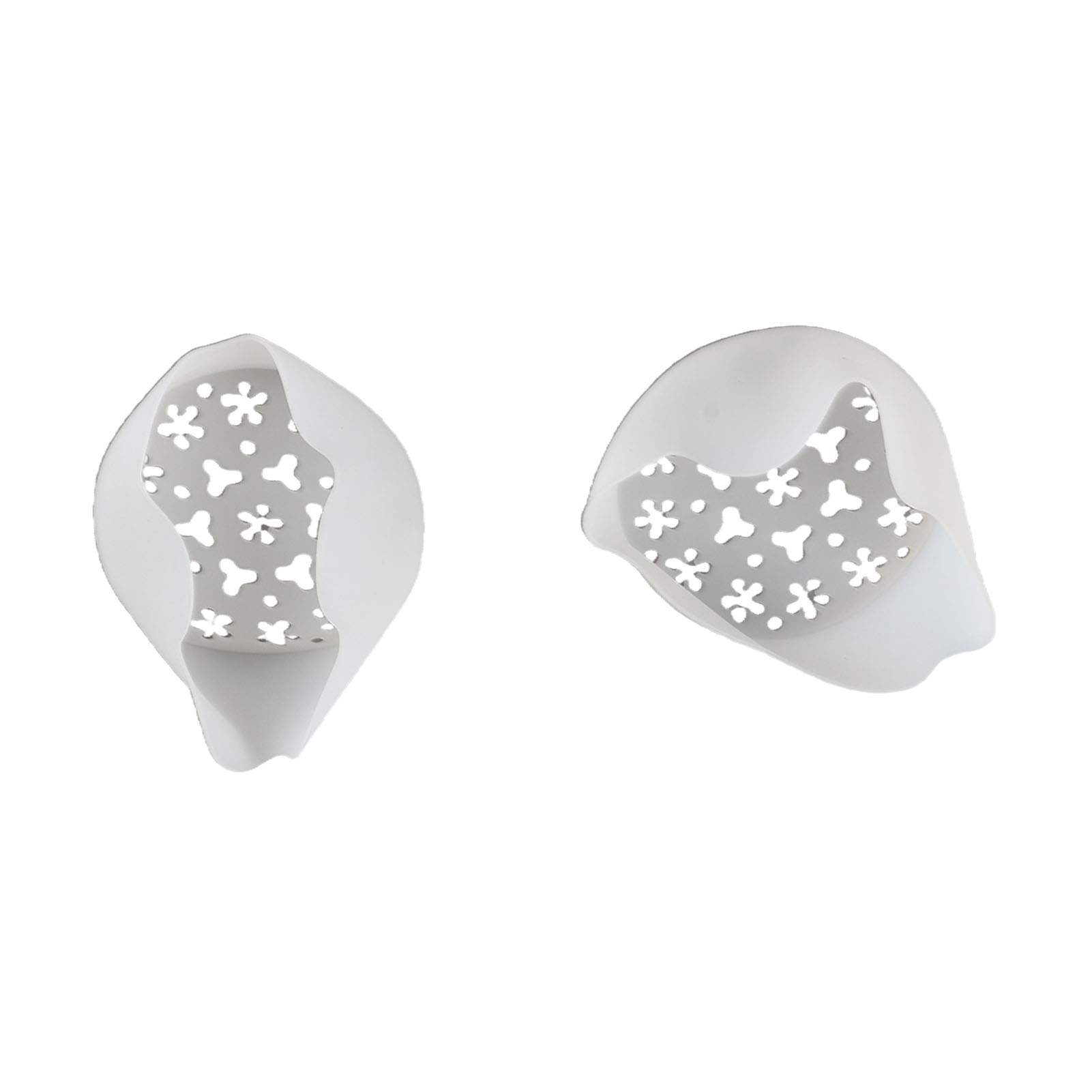 Set Mit 2 Drehbaren Silikon-spiralstielhaltern Für Blumen Und Sträuße.