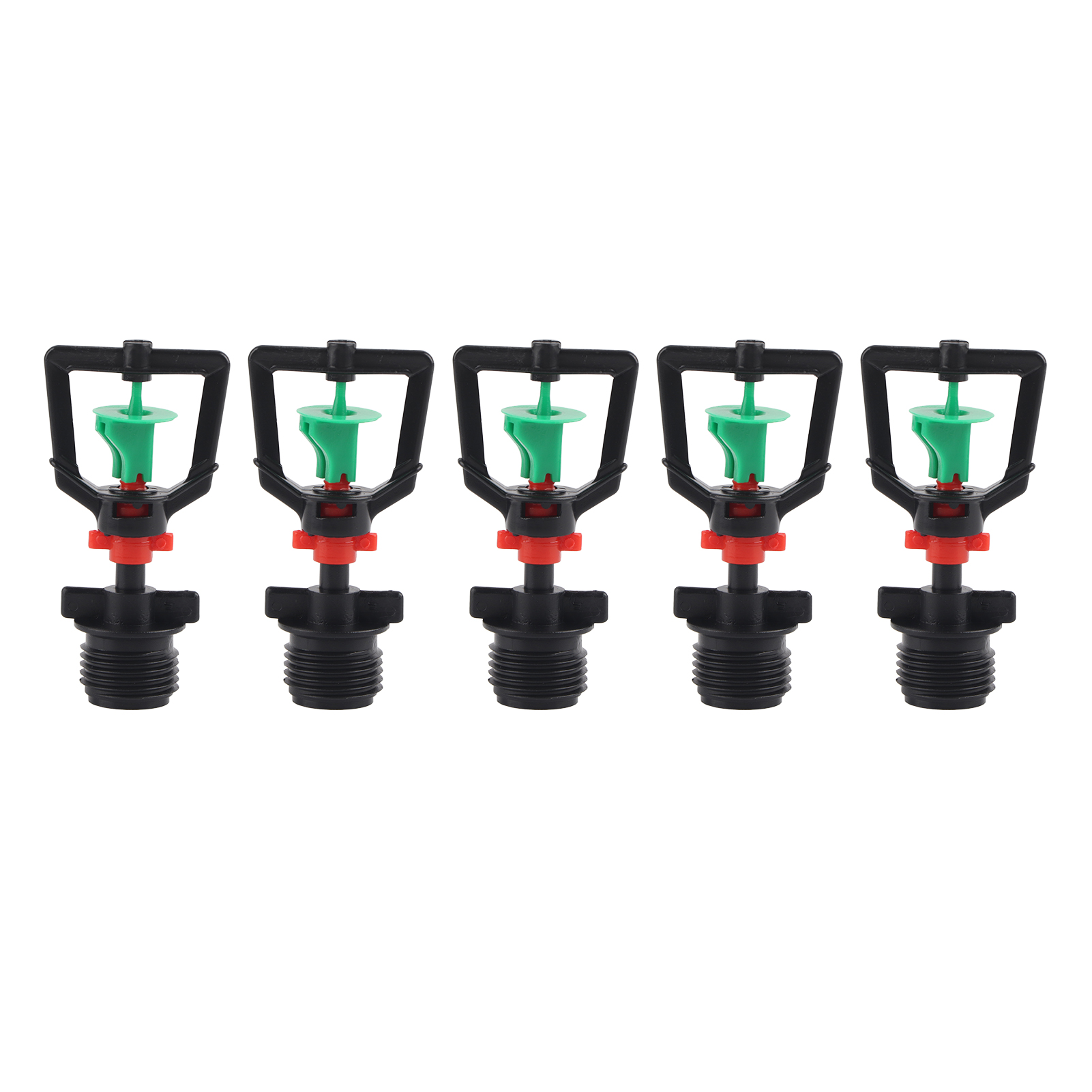 Set Mit 5 Rotierenden Sprinklerdüsen Mit G1/2-außengewinde Für Die Gartenbewässerung