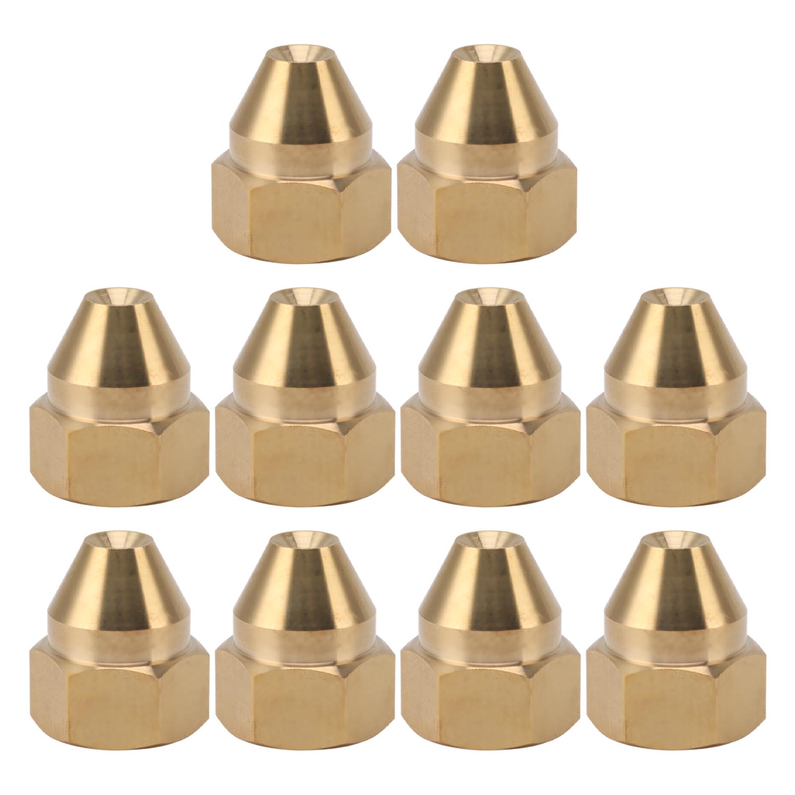 Packung Mit 10 Korrosions- Und Druckbeständigen Messing-sprühdüsen Für Gartenbauliche Kühl- Und Bewässerungssysteme, G1/2 Innengewinde.