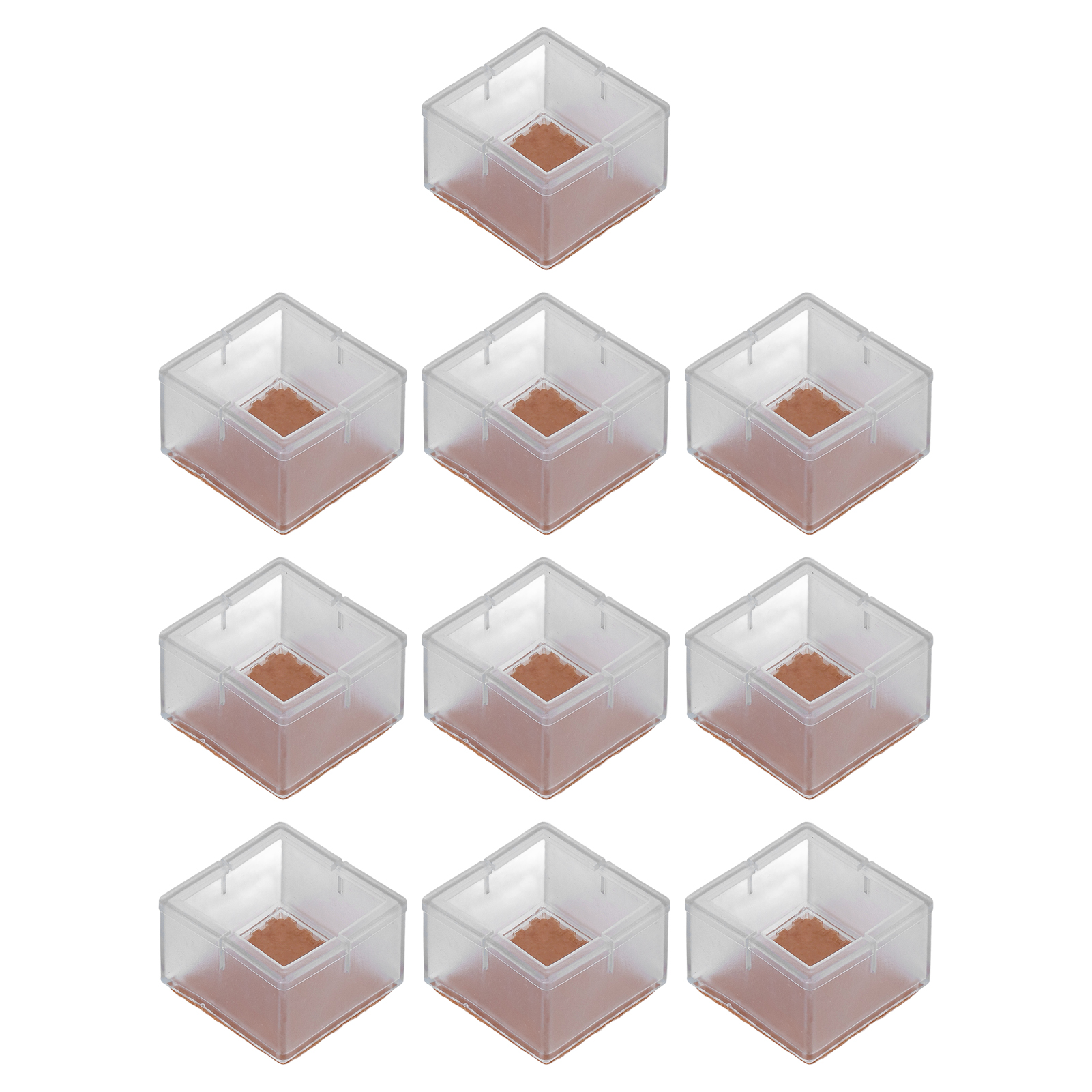 Set Mit 10 Rutschfesten Stuhlbeinschonern Aus Gummifilz Für Tisch- Und Möbelbeine, Ideal Für Büro Und Zuhause.