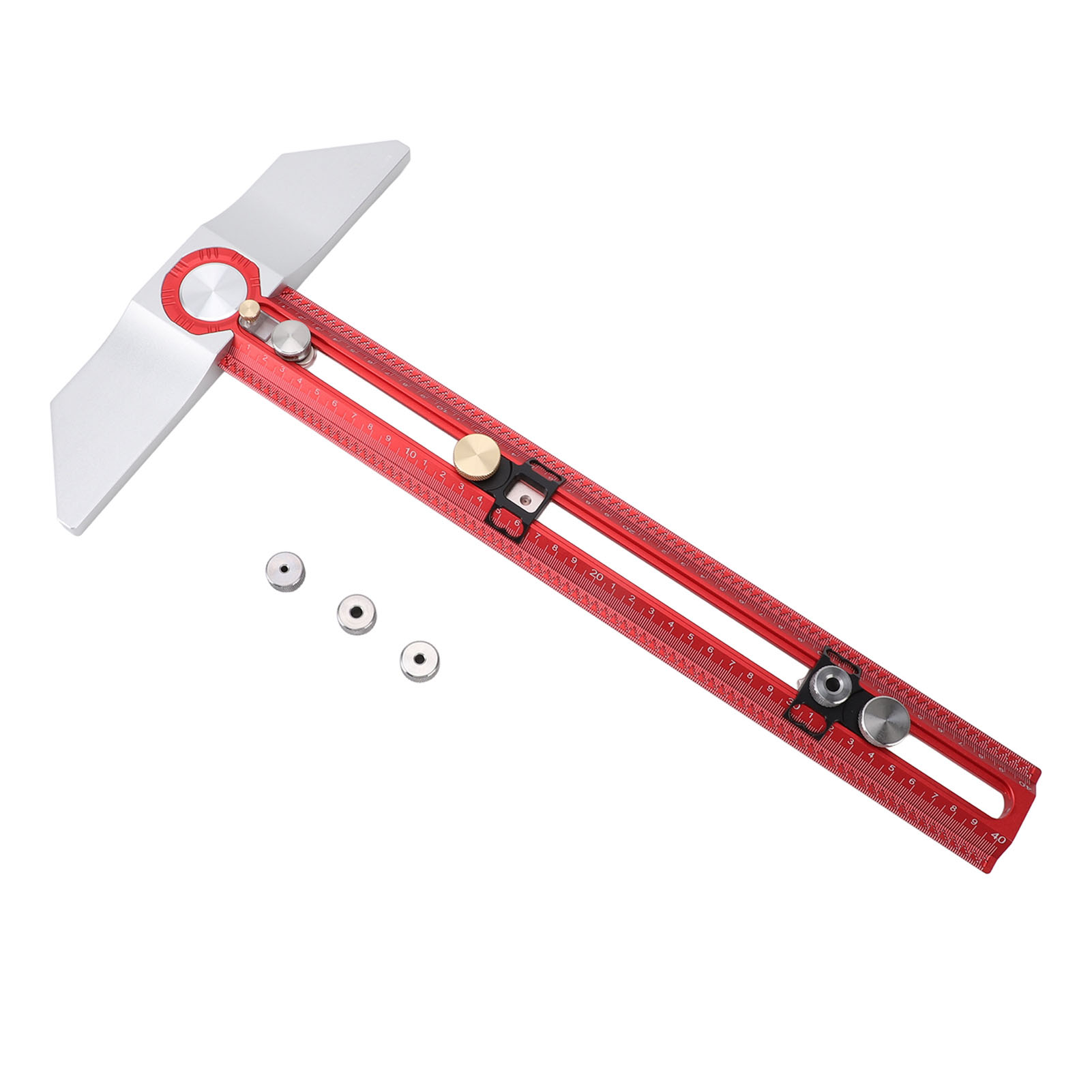 Professioneller, Hochpräziser Markierungslineal Aus Aluminiumlegierung, 40 Cm, T-typ, Zum Positionieren Und Markieren.