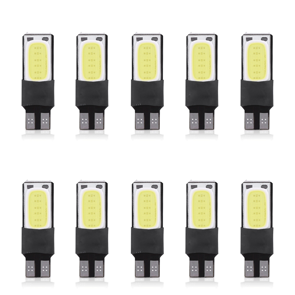 10er-pack T10 W5w 6smd Led-lampen Für Autos, Fehlerfrei, Canbus- Und Cob-kompatibel, Für Seitenblinker Und Kennzeichenbeleuchtung, Weißes Licht