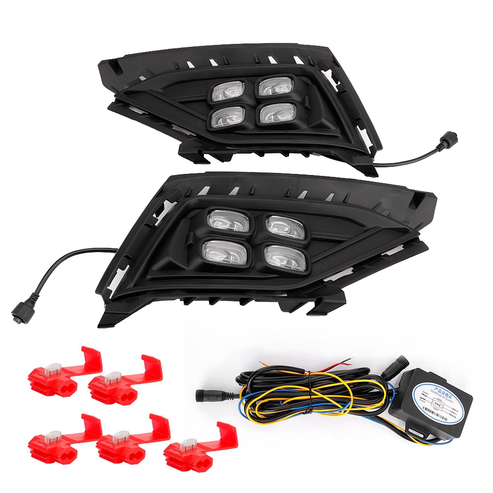 Set Aus 2 Dreifarbigen Led-tagfahrlichtern, Blinkern Und Nebelscheinwerfern Für Jetta 2016-2018
