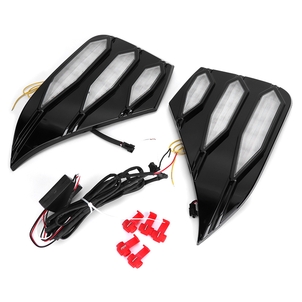 Paar 12v-led-tagfahrlichter (drl) Mit Dynamischem Effekt, Kompatibel Mit Chevrolet Monza Rs 19-20