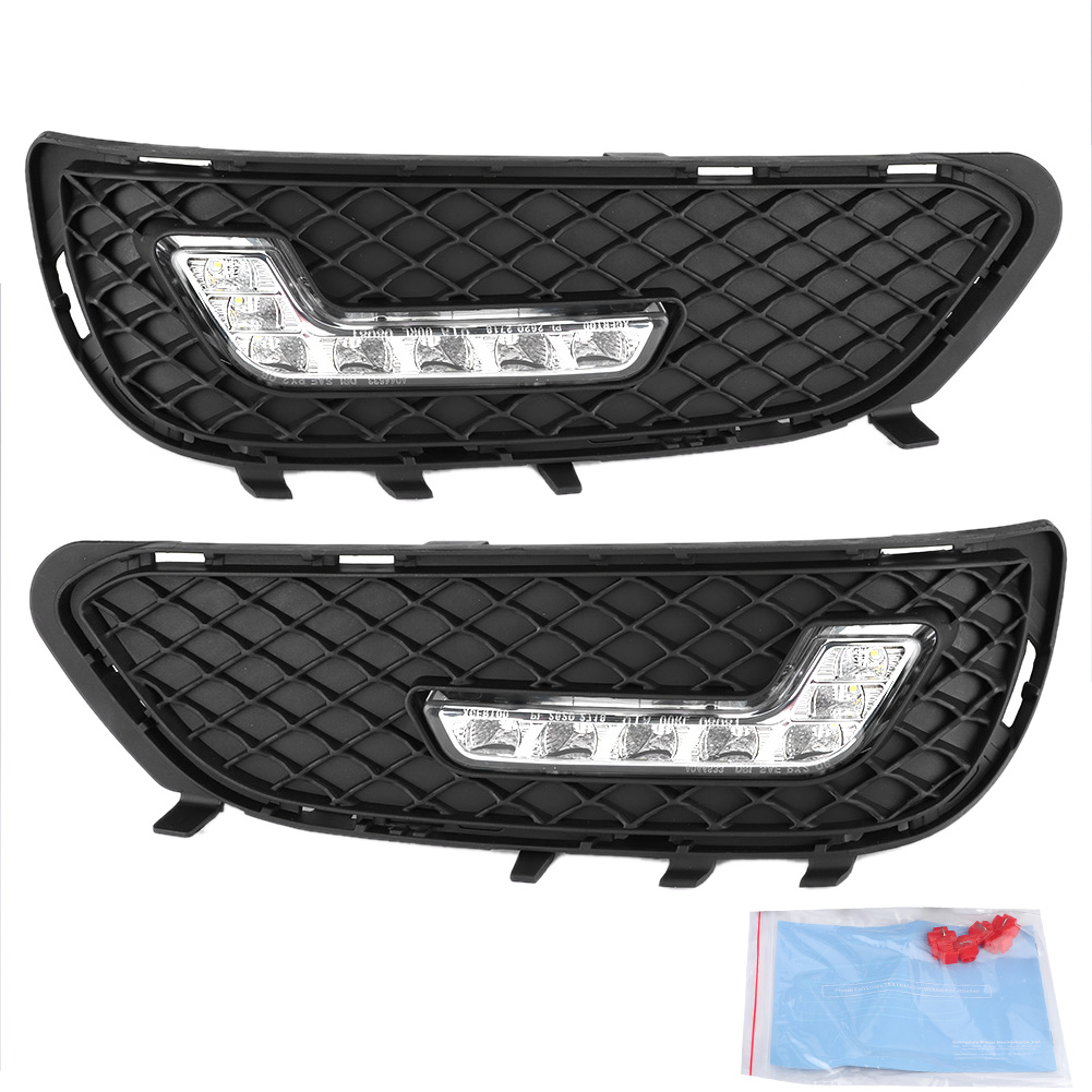 L-förmiges Led-tagfahrlicht, Kompatibel Mit Mercedes-benz E-klasse W212 E180 E200 E260 E320 E400 2009-2010