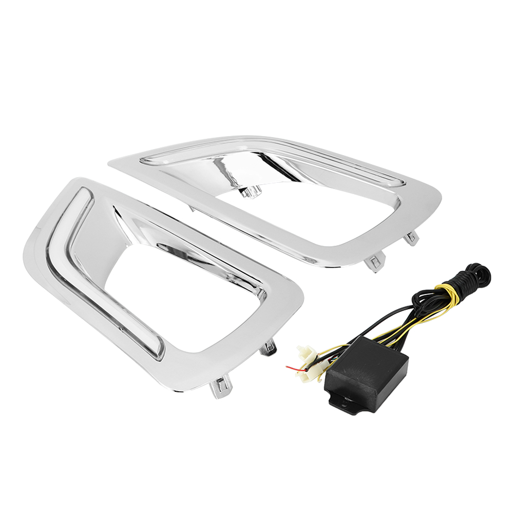 Satz Mit 2 Zweifarbigen Tagfahrleuchten Mit Blinkern, Kompatibel Mit Nissan Navara Np300 (2015-2018).