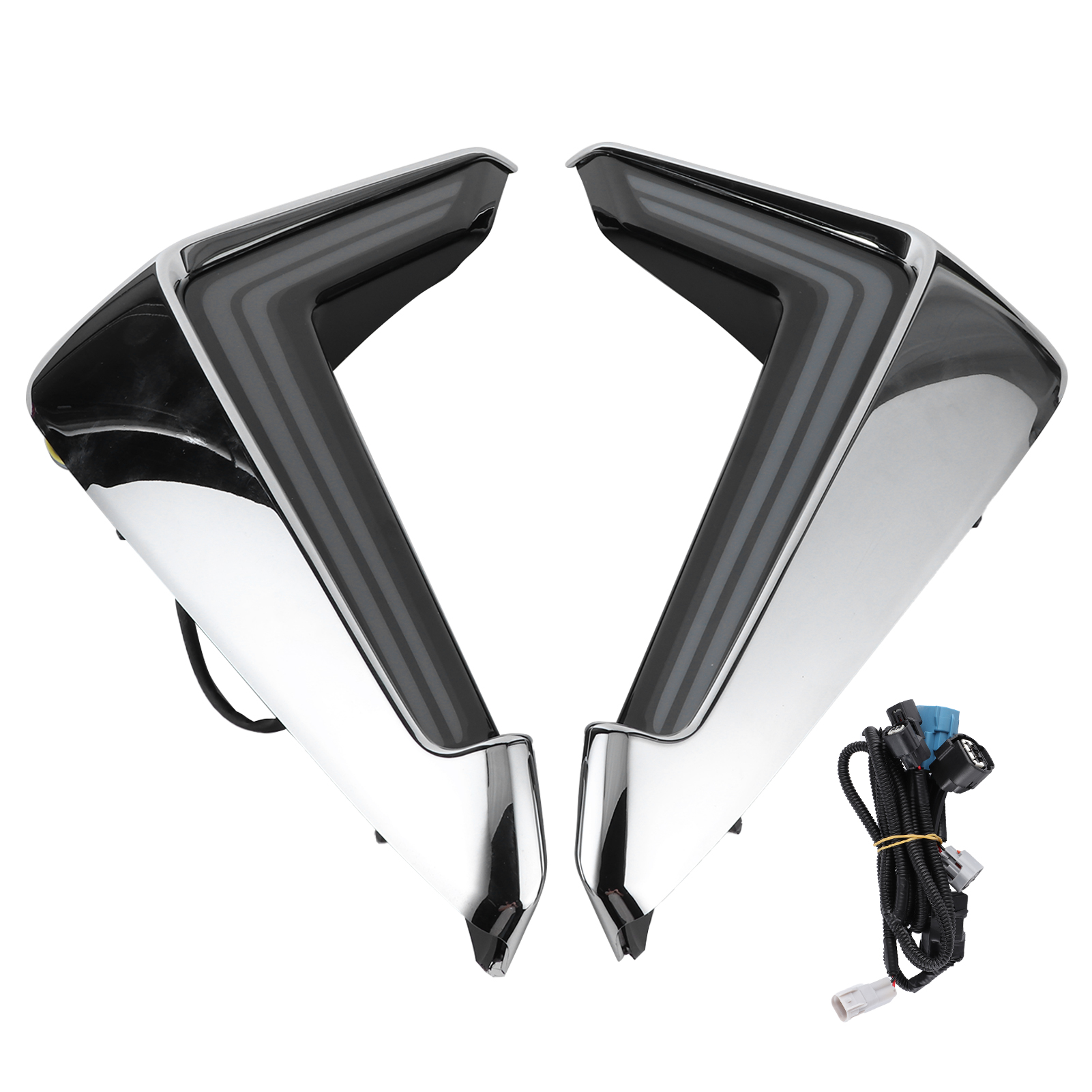 Set Mit 2 Wasserdichten Tagfahrlichtern, Dynamischen Weißen Blinkern, Gletscherblauen Leds, Kompatibel Mit Elfa 2019-2020
