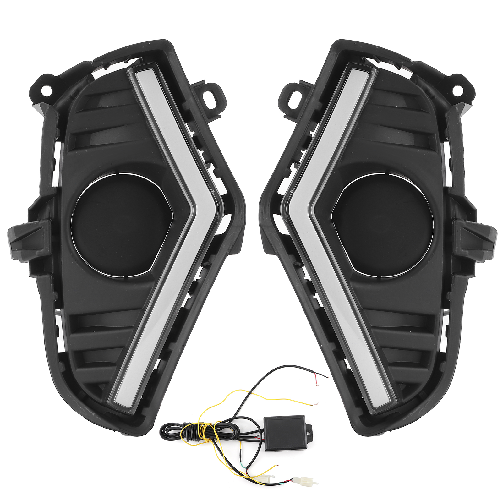 Set Mit 2 Led-tagfahrlichtern Und Nebelscheinwerfern, Autozubehör Kompatibel Mit Rav4 2019/2020