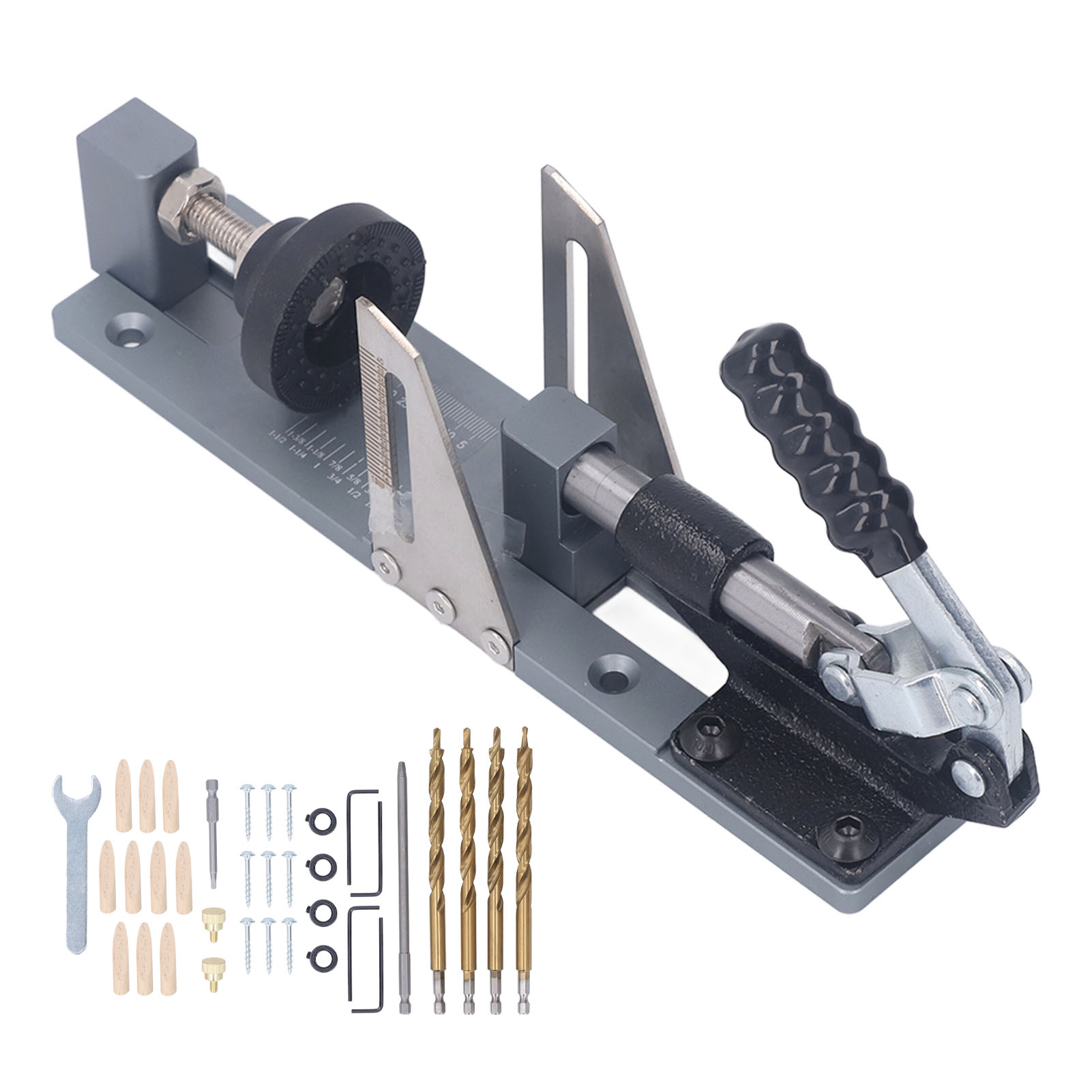 Professionelle Taschenlochbohrlehre, Komplett Aus Metall, Aluminiumlegierung, Holzbearbeitungsbohrwerkzeug