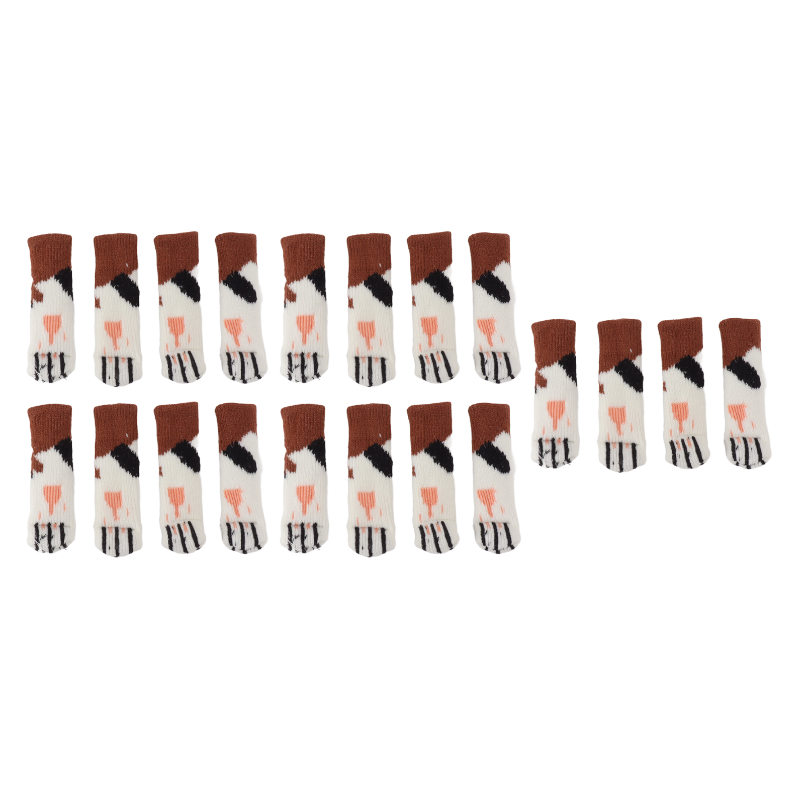 Set Mit 20 Tischbeinschonern Mit Katzenpfotenmuster, Dick Und Robust, Für Möbel Mit Einer Höhe Von 7 Bis 18 Cm.