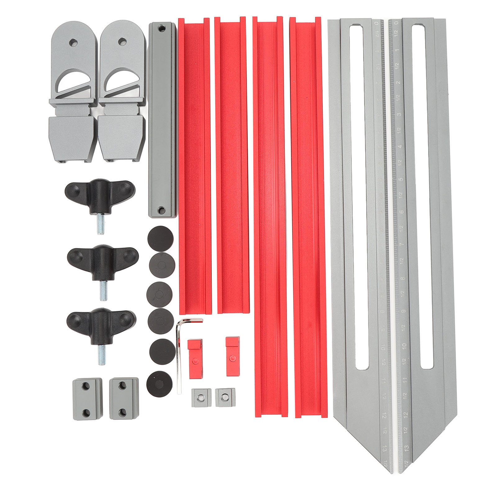 Schablone Für Treppenstufen Aus Aluminiumlegierung, Präzises Messwerkzeug Zur Bestimmung Von Winkel, Länge Und Tiefe Der Stufen.