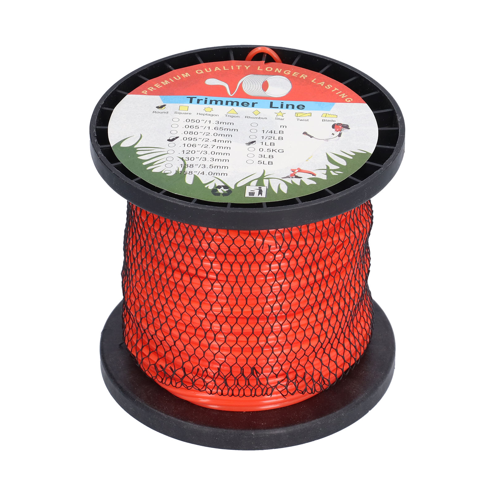 Rundschneidfaden Aus Nylon, 2,7 Mm Durchmesser, 450 G, Robust, Für Rasen Und Garten.