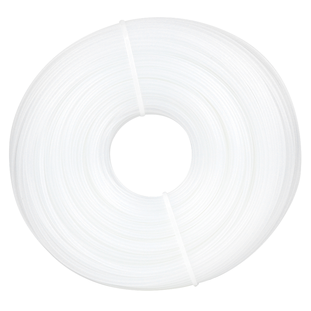 2,4 Mm X 90 M Runde Weiße Nylon-trimmerschnur, Rasenmäherzubehör