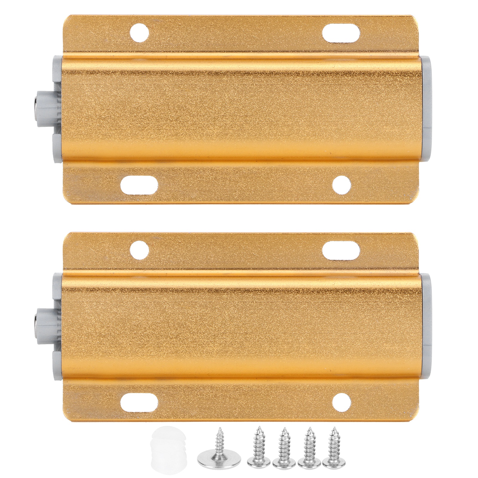 Set Mit 2 Magnetischen Druckverschlussriegeln Für Schrank- Und Schubladentüren - Haushaltswaren
