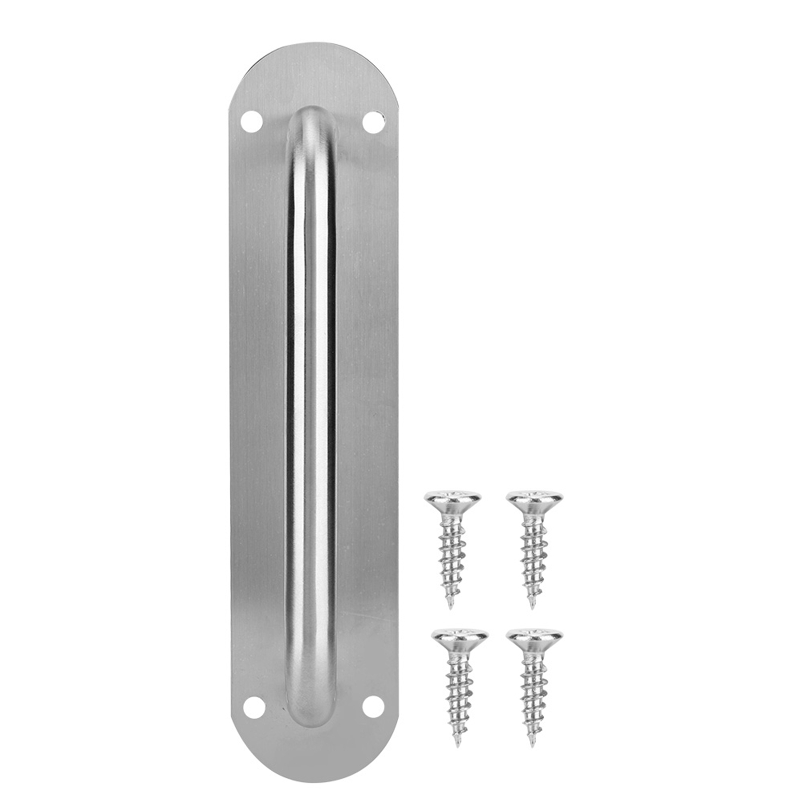 Zug- Und Druckplatte Aus Edelstahl, Zugangstürgriff Mit Schrauben (oval 28065mm)