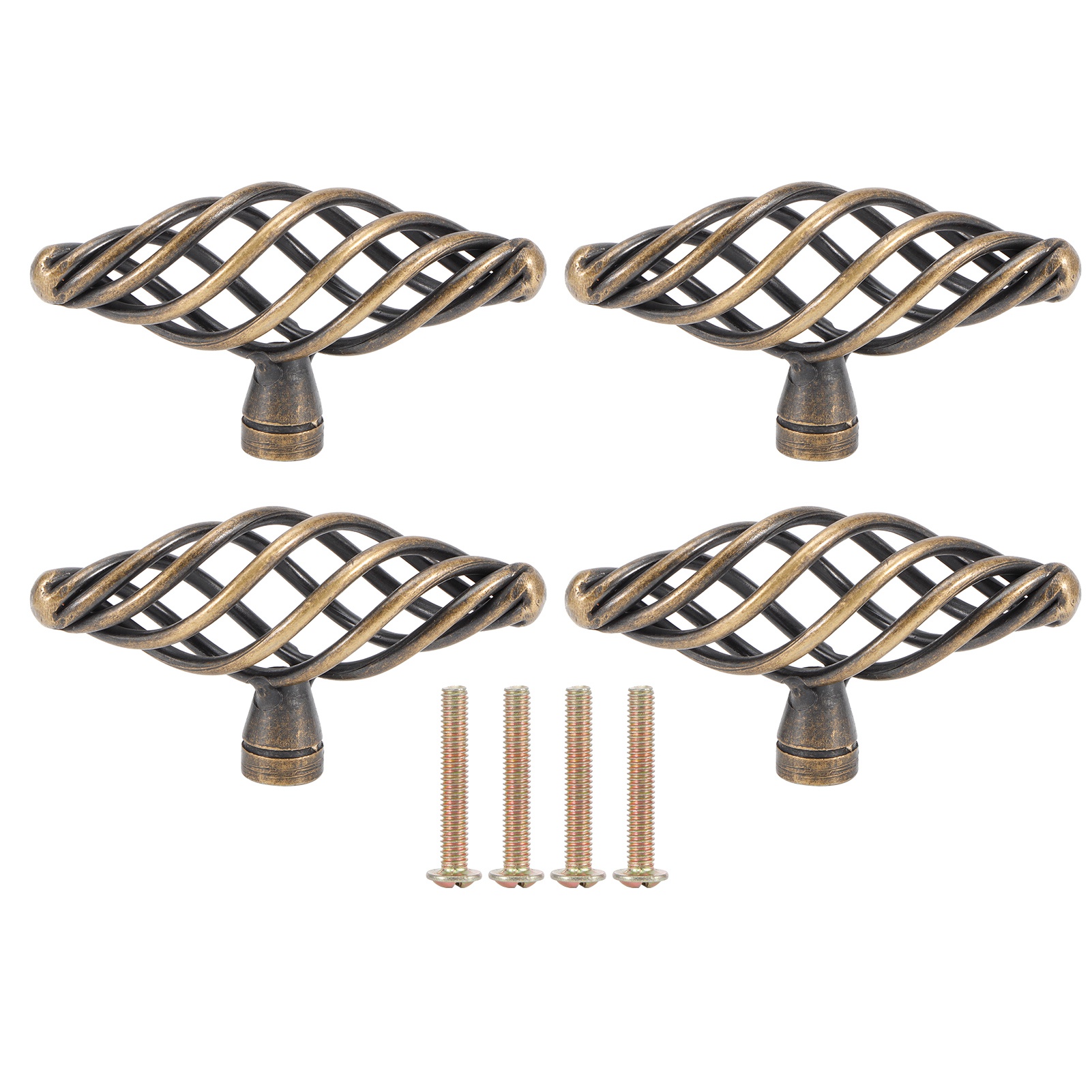 Set Mit 4 Antiken Türgriffen Aus Zinklegierung, Griffknöpfe Für Schränke, Kleiderschränke, Schubladen, Beschlagzubehör