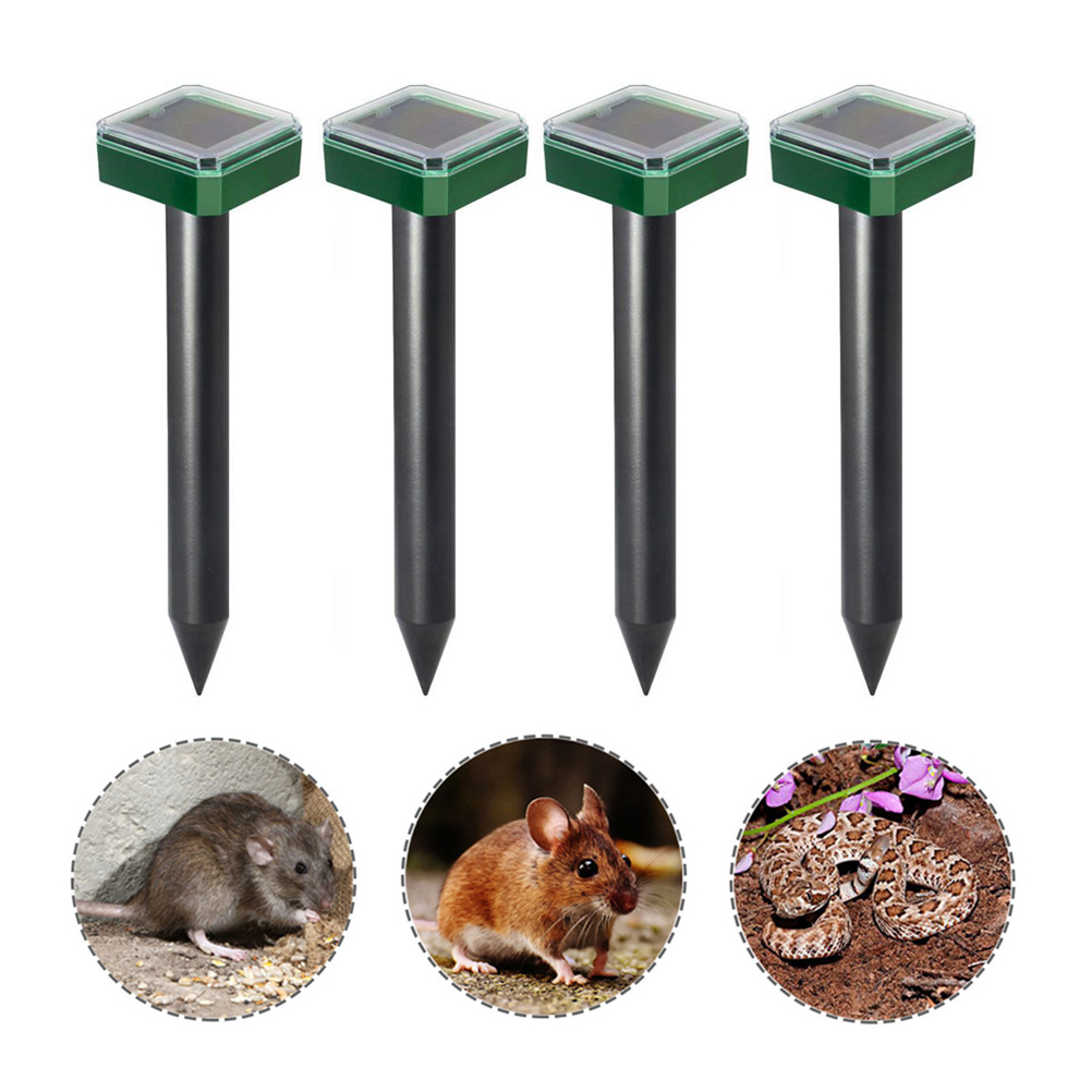Ultraschall-solargerät Zur Abwehr Von Maulwürfen, Schlangen, Mäusen Und Anderen Schädlingen Für Gärten Und Terrassen Mücken-, Schlangen- Und Vogelabwehr