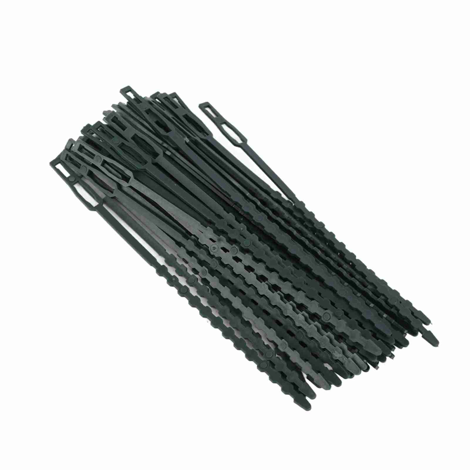 Packung Mit 50 Verstellbaren Drahtbindern Für Gartenpflanzen, Aus Flexiblem Kunststoff, Zur Pflanzenstütze.