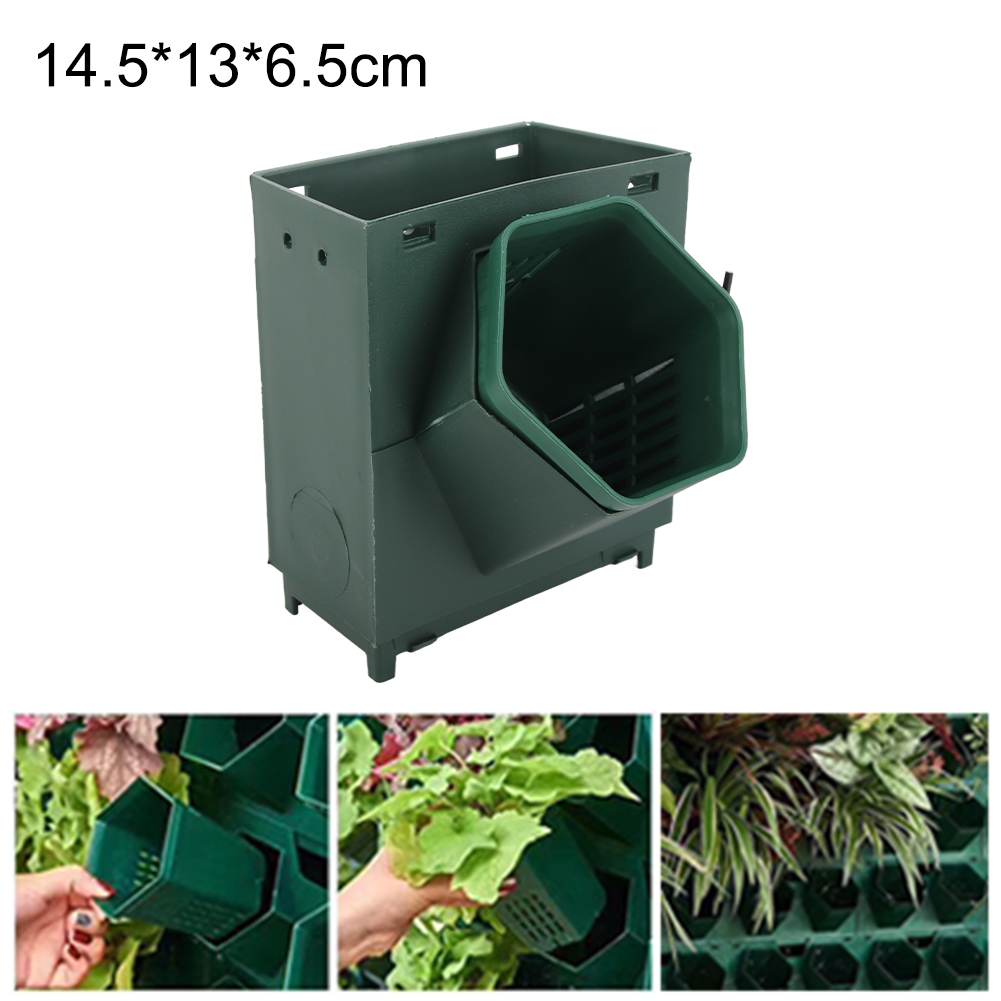 Vertikaler, Wandmontierter Blumentopf Mit Einem Einzigen Loch, Platzsparend, Aus 3d-kunststoff, Für Den Garten.