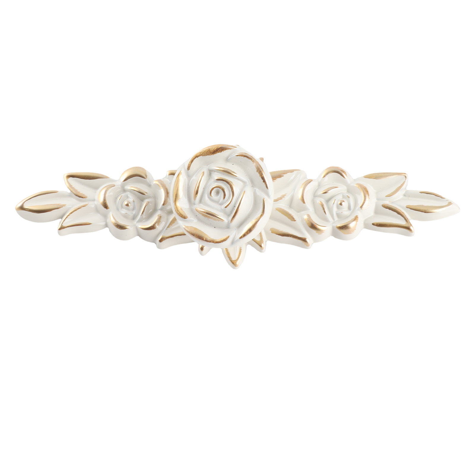 Euro Rose Möbelgriffe, Raffinierter Vintage-stil, Aus Zinklegierung, 3d-blumenmuster, Für Schubladen In Küche, Schlafzimmer Und Badezimmer.