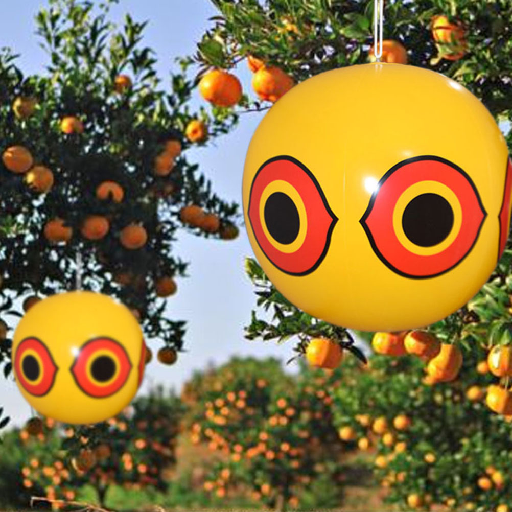 Aufblasbare „augen Des Schreckens“-ballons Zur Schädlingsabwehr, Um Vögel Zu Verscheuchen