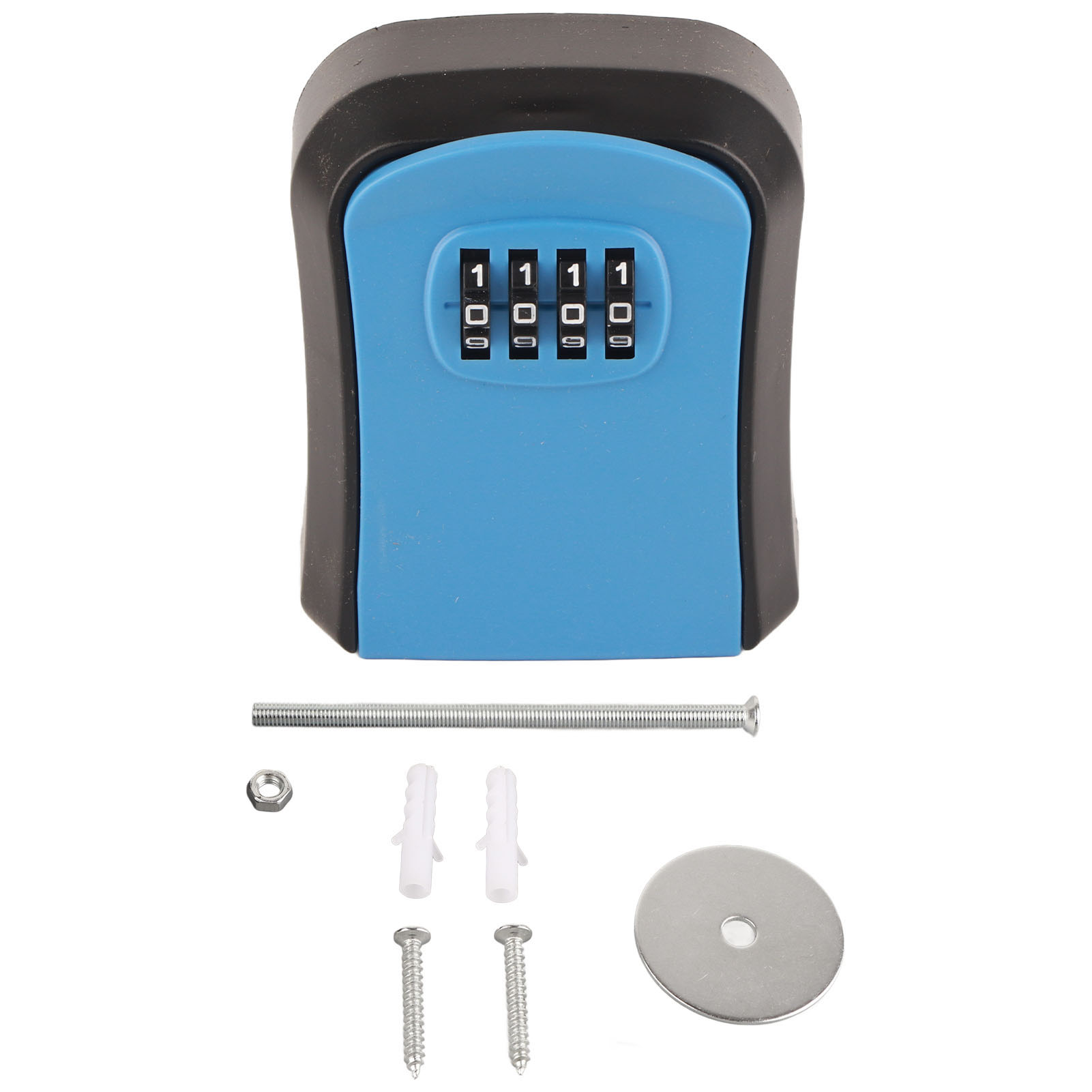 Wasserdichter Abs-wandsafe Mit Zahlenschloss, 4-stelligem Schlüssel Und 5-tasten-kapazität