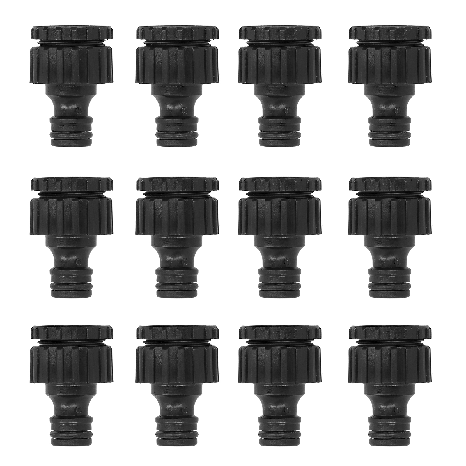 12 Gartenschlauchadapter Mit G1/2- Und G3/4-innengewinde, Wiederverwendbare Anschlüsse