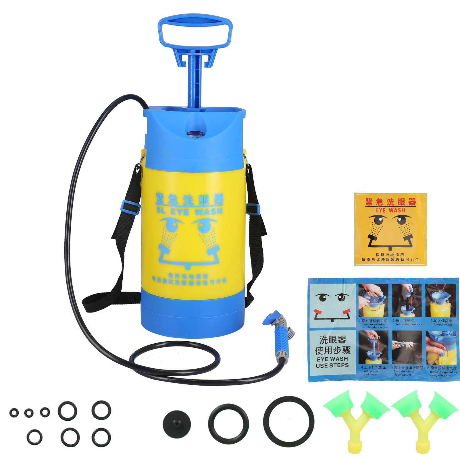 5-liter-drucksprühgerät Mit Druckbegrenzungsventil, Tragbares 2-port-sprühgerät Für Die Garten- Und Rasenbewässerung