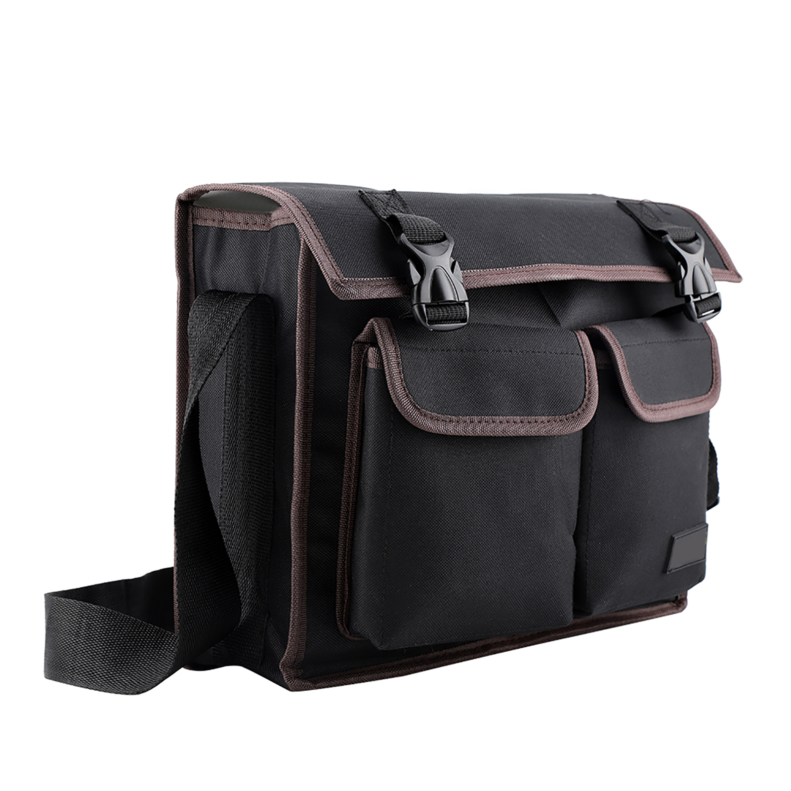 Werkzeugtasche Aus Dickem Oxford-gewebe Mit Schultergurt Und Organizer, Für Elektriker Und Reparaturarbeiter (schwarz)