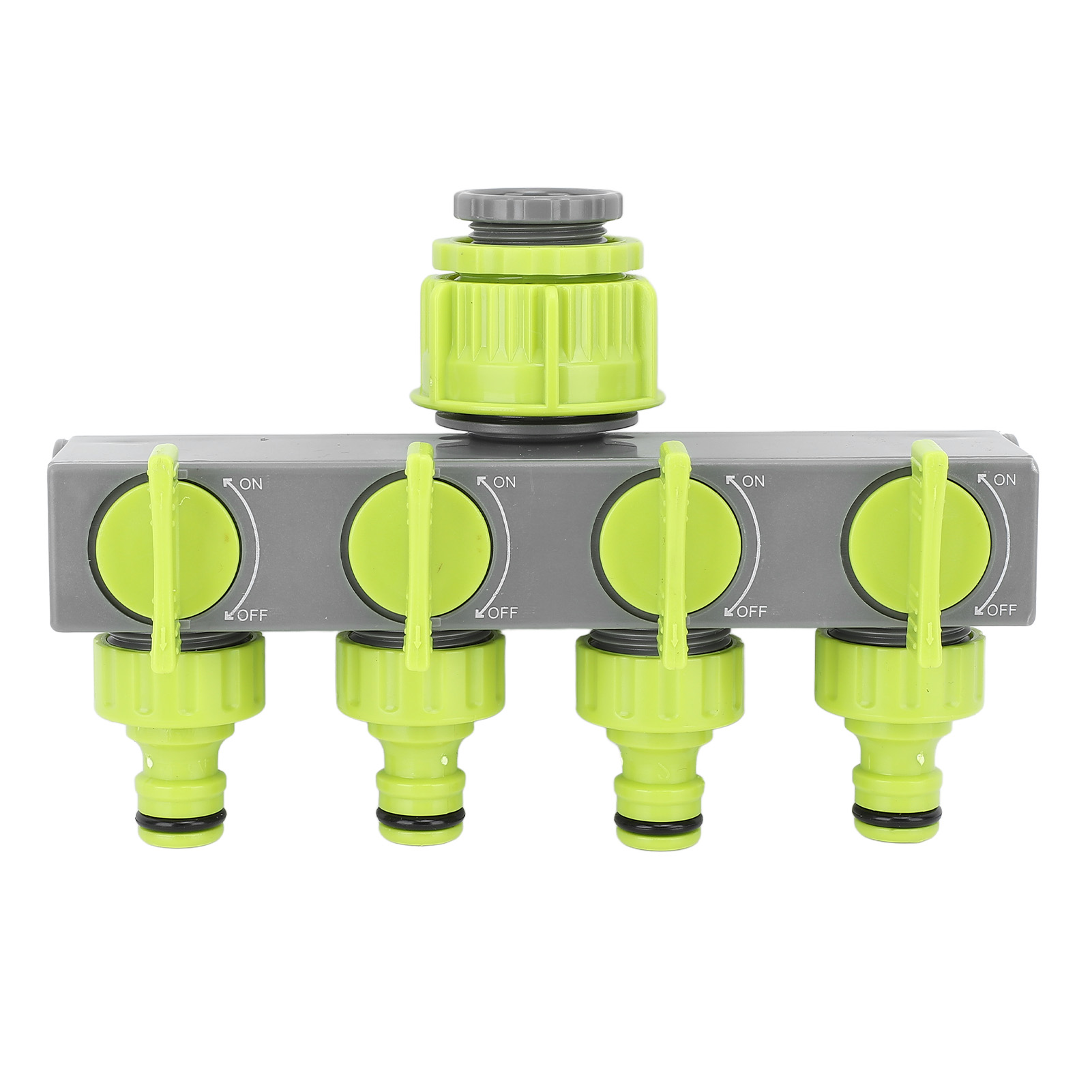 Y-verbinder Für Gartenschläuche, 1 Einlass, 4 Ausgänge, Aus Grauem Abs, Ideal Für Garten Und Park.