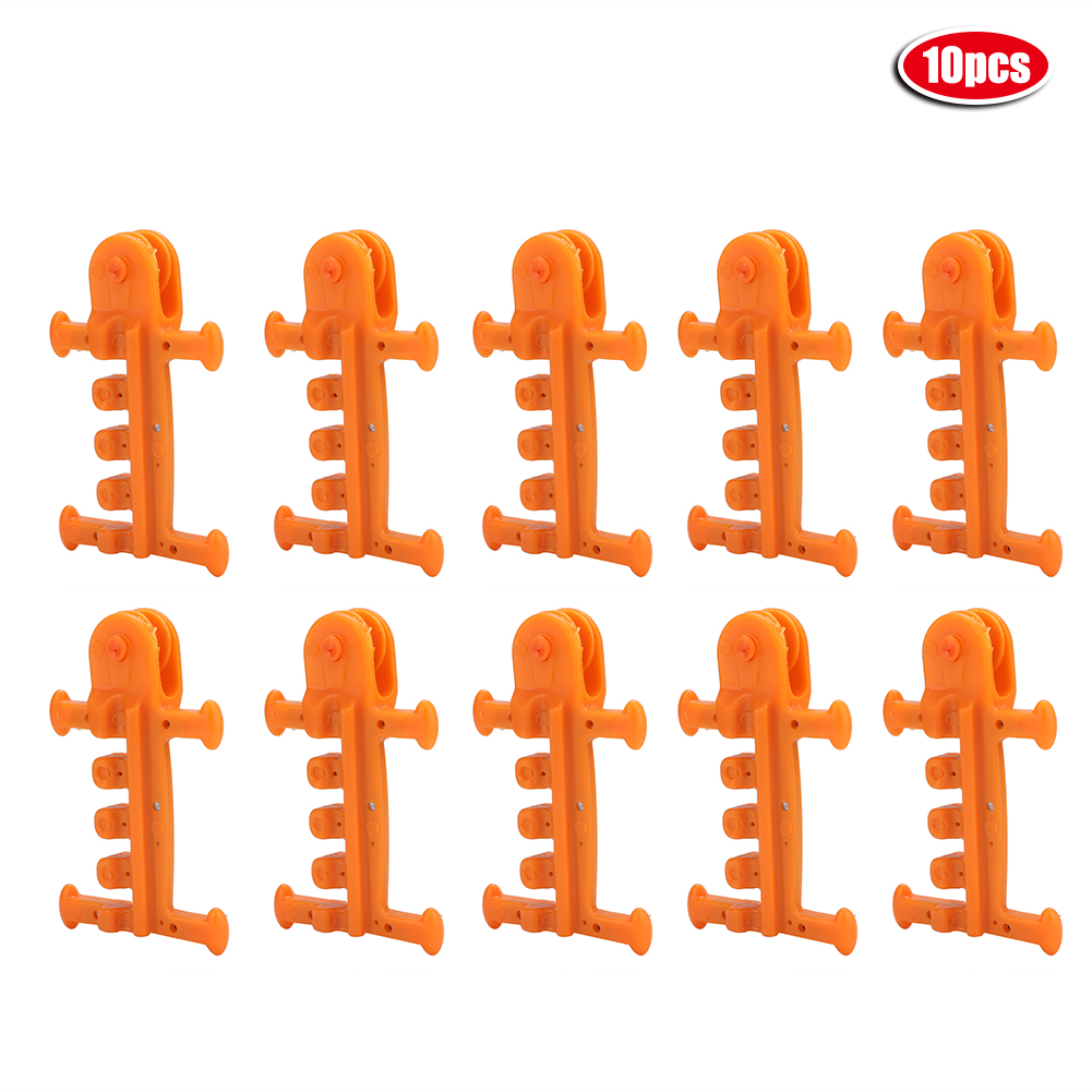 10-teiliges Gewächshaus-befestigungsset, Inklusive Kippsicherung, Lüftungsrolle Und Zubehör (orange)