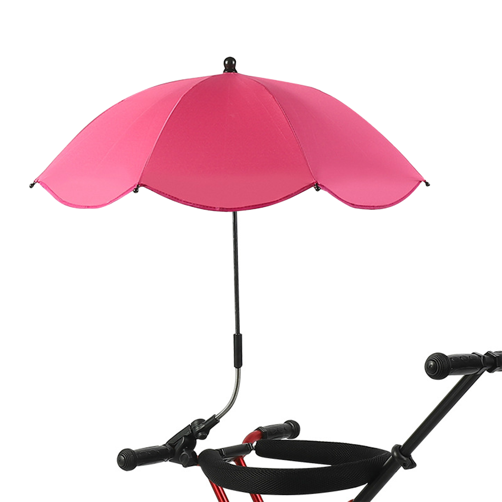 Stuhl-sonnenschirm Mit Klemme, Tragbarer Sonnenschirm Für Kinderwagen Und Terrassen, Rosarot