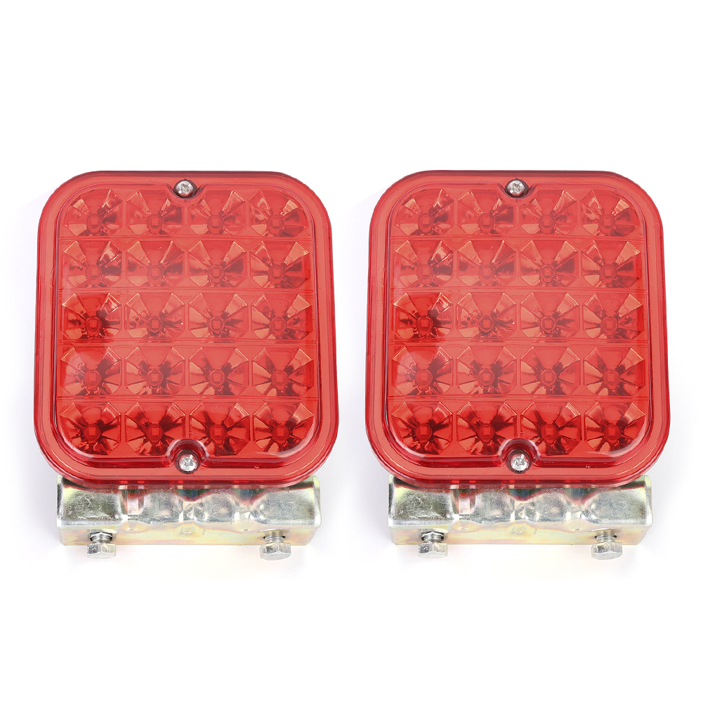 Set Mit 2 Roten 20-led-rückleuchten, Blinkern, Bremslichtern Und Nebelscheinwerfern Für Anhänger, Wohnmobile Und Boote