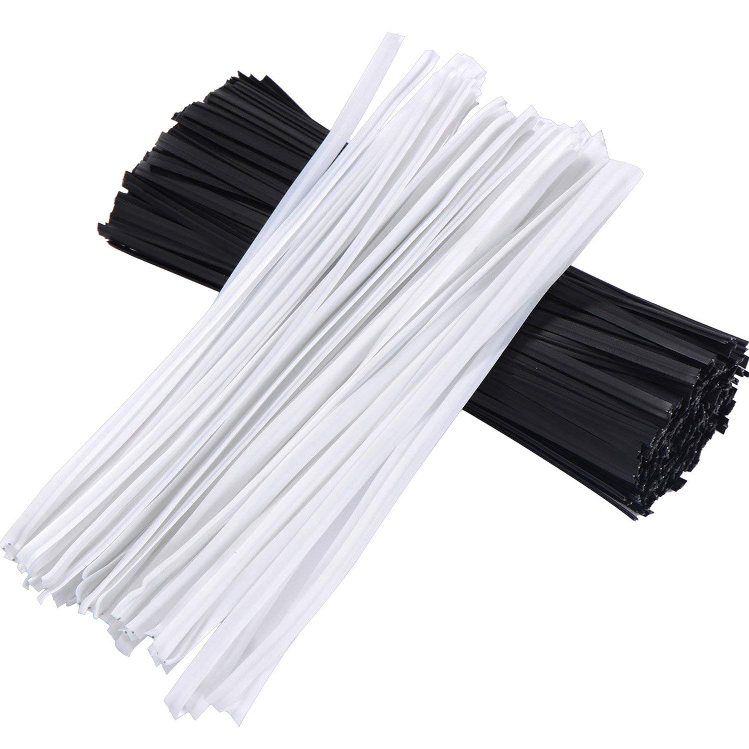 Packung Mit 500 Kabelbindern, 12,7 Cm (5 Zoll) Lang, Für Gartenarbeit, Büro Und Elektroinstallationen, Aus Verzinktem Eisen, Weiß Und Schwarz.
