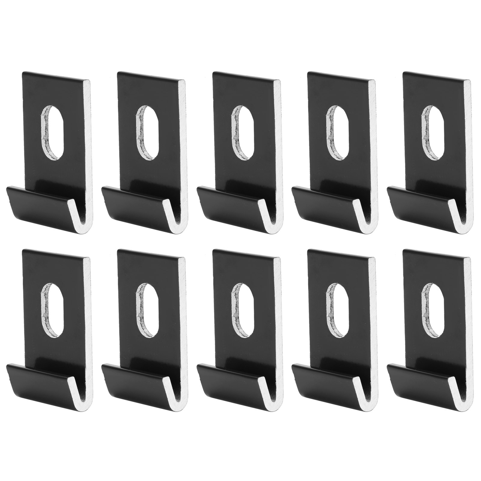 Packung Mit 10 Aluminium-gewächshaushaken (schwarz)
