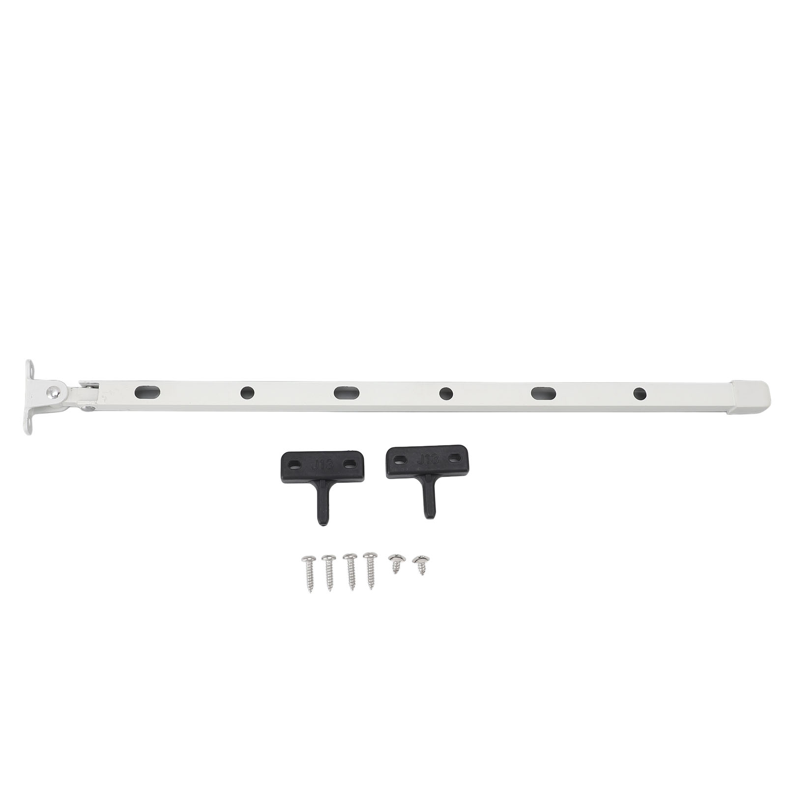 Manuelles Fensteröffnungsstangenset Aus Robustem Aluminium Für Gewächshäuser, Inklusive 6 Schrauben, 39 Cm (15,35 Zoll), Weiß.