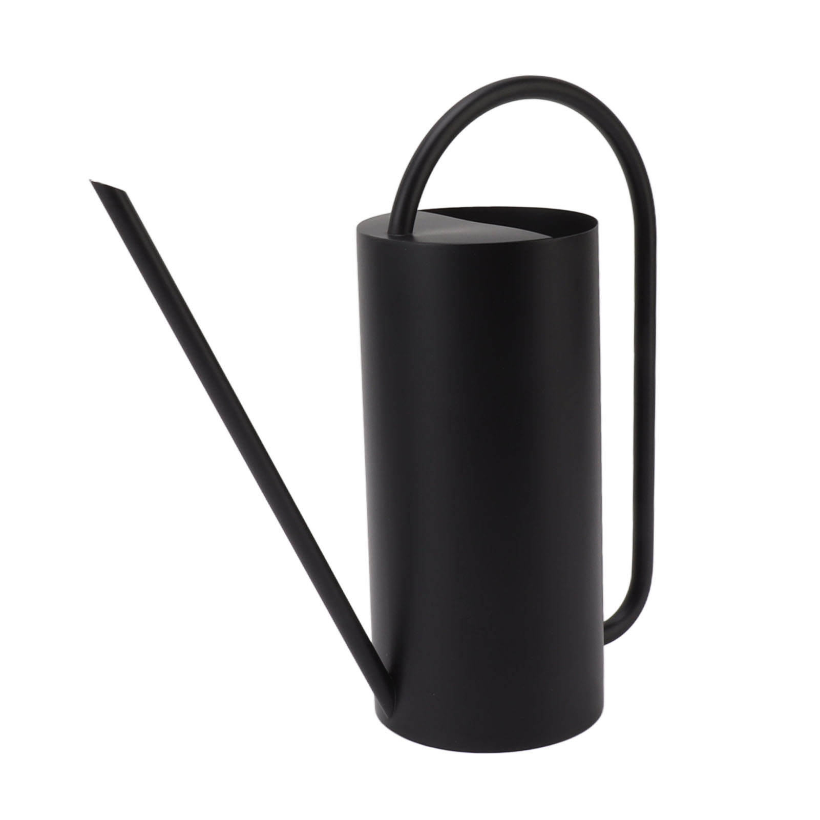 Gießkanne Mit Langem Ausguss, Großem Fassungsvermögen (1500 Ml), Aus Schwarzem Edelstahl, Ideal Für Die Gartenarbeit.