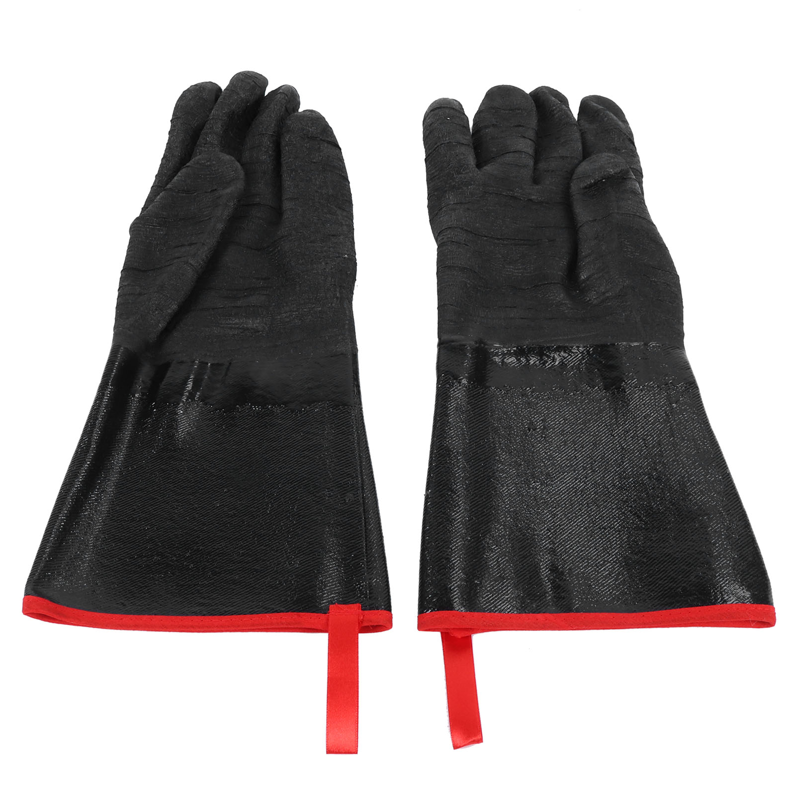 Hochtemperaturbeständig (500 °c), Wasserdicht, Säure- Und Laugenbeständig, 35,5 Cm (14 Zoll) Lange Schwarze Gartenhandschuhe.