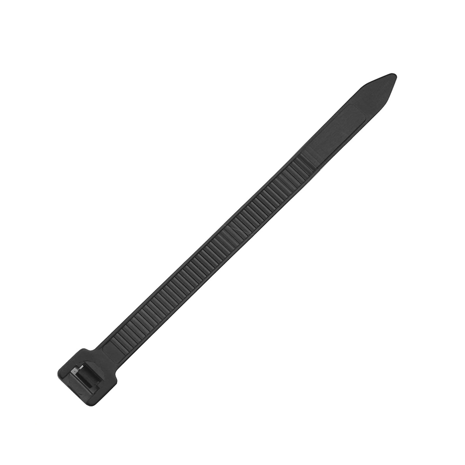 Packung Mit 100 Hochfesten, Selbstsichernden Nylon-schlauchschellen Für Rohre, 5 X 300 Mm / 0,2 X 11,8 Zoll, Schwarz