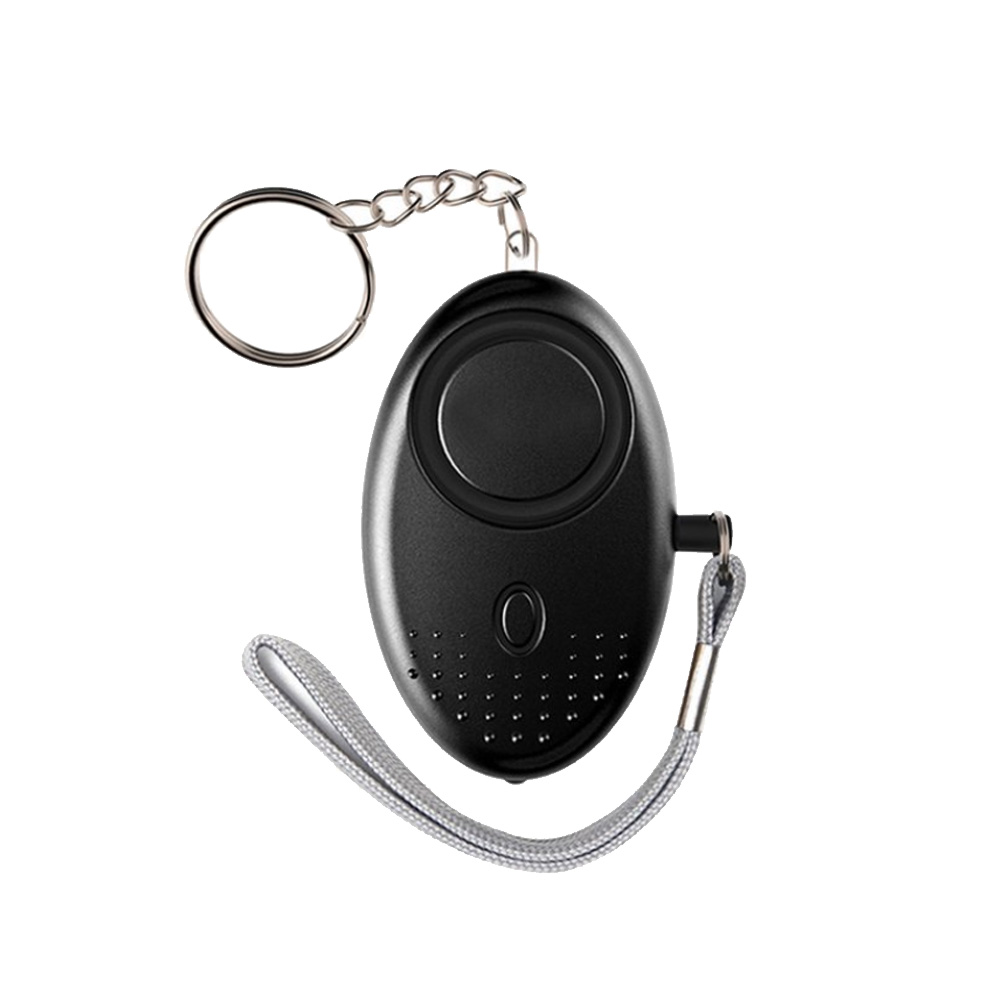 Personenalarm 120–130 Db, Sicherer Ton, Notfall-selbstverteidigungsalarm, Schlüsselanhänger Mit Led-taschenlampe, Für Frauen, Mädchen, Kinder, Senioren Und Abenteurer, Schwarz, 1 Stück