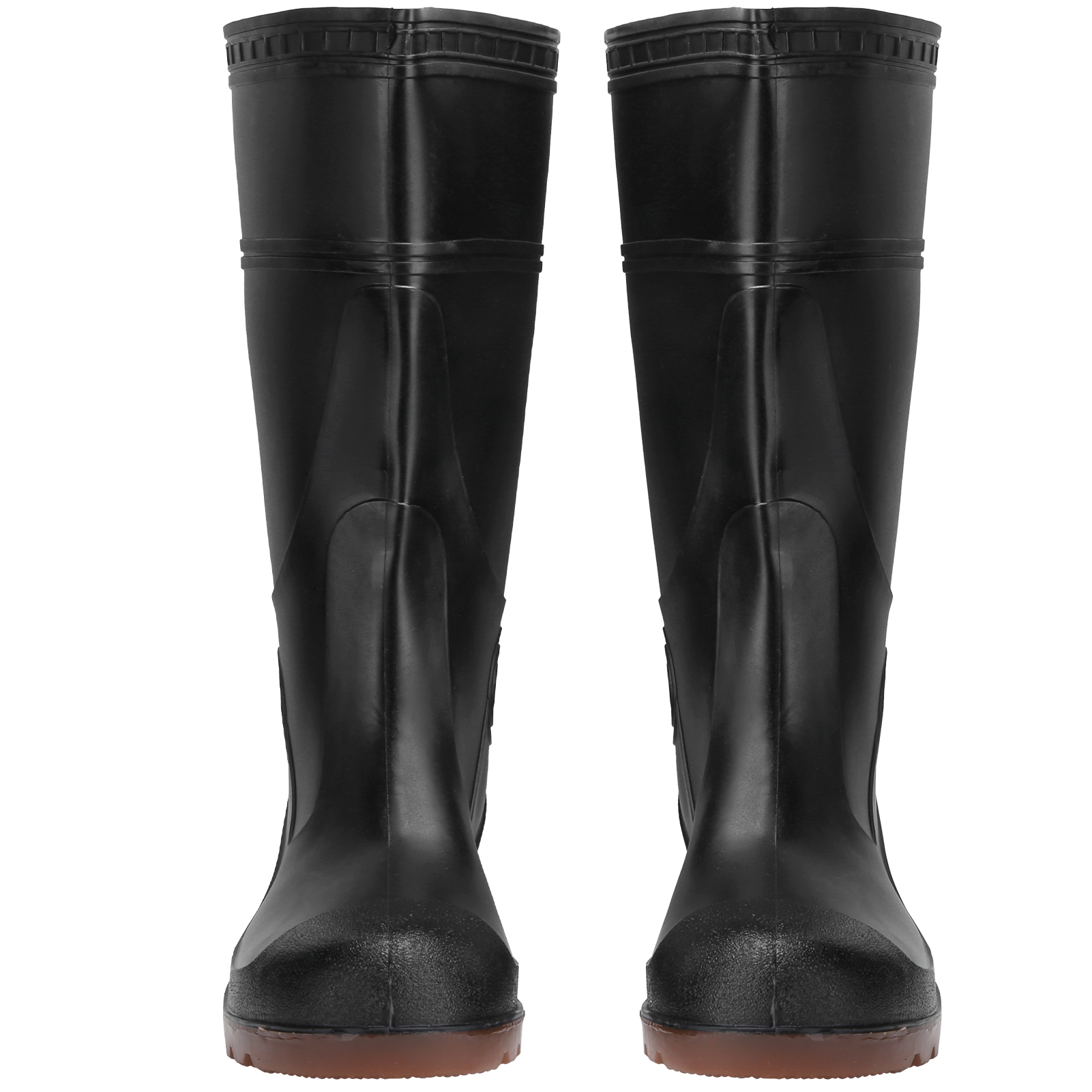 1 Paar Rutschfeste Und Wasserdichte Pvc-regenstiefel, Sicherheitsarbeitsschuhe, Schuhzubehör (schwarz 41)