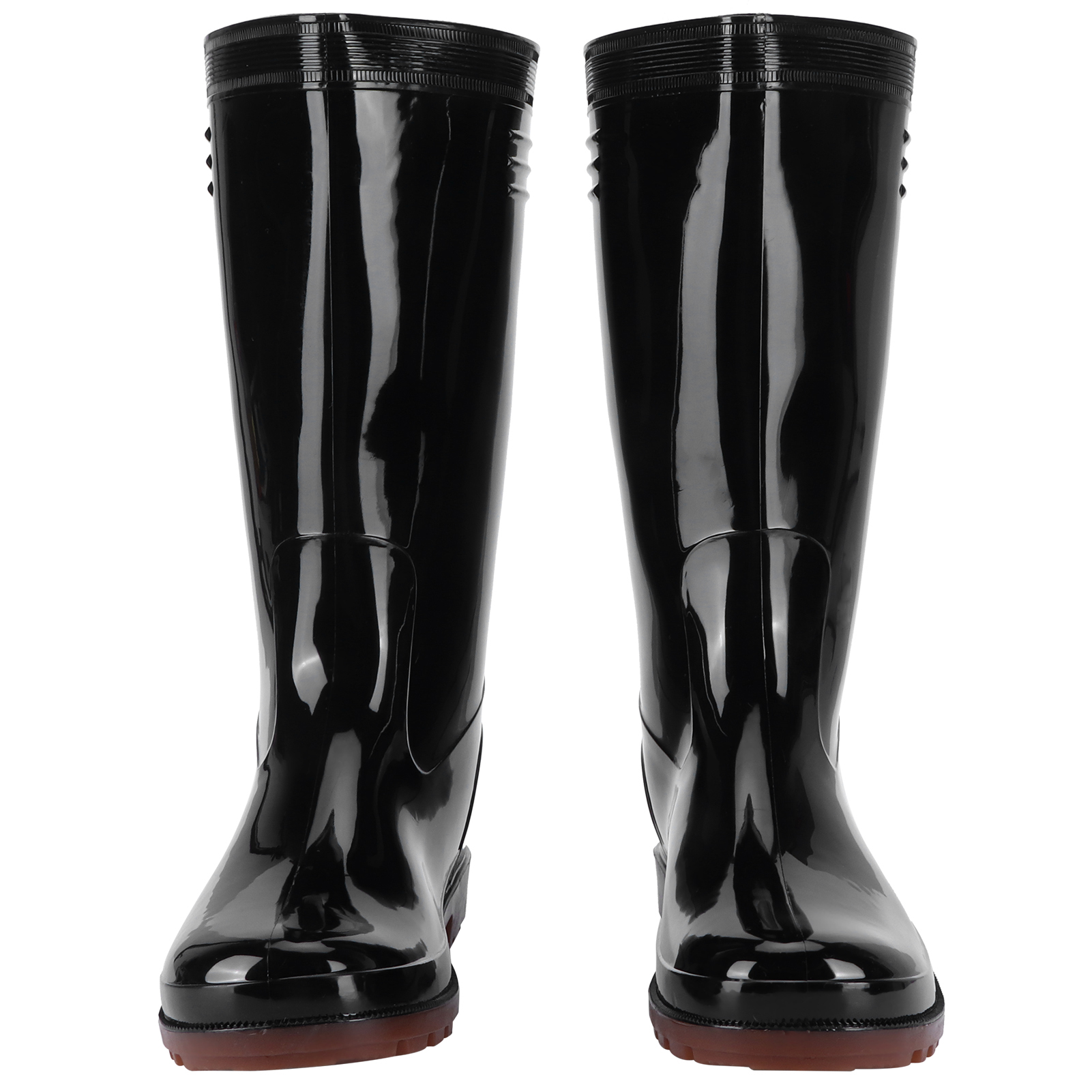 Professionelle, Wasserdichte Gartenstiefel, Schlicht, Glänzend, Rutschfest, Für Angeln Und Landwirtschaftliche Arbeiten, Regenschuhe (schwarz, Größe 39)
