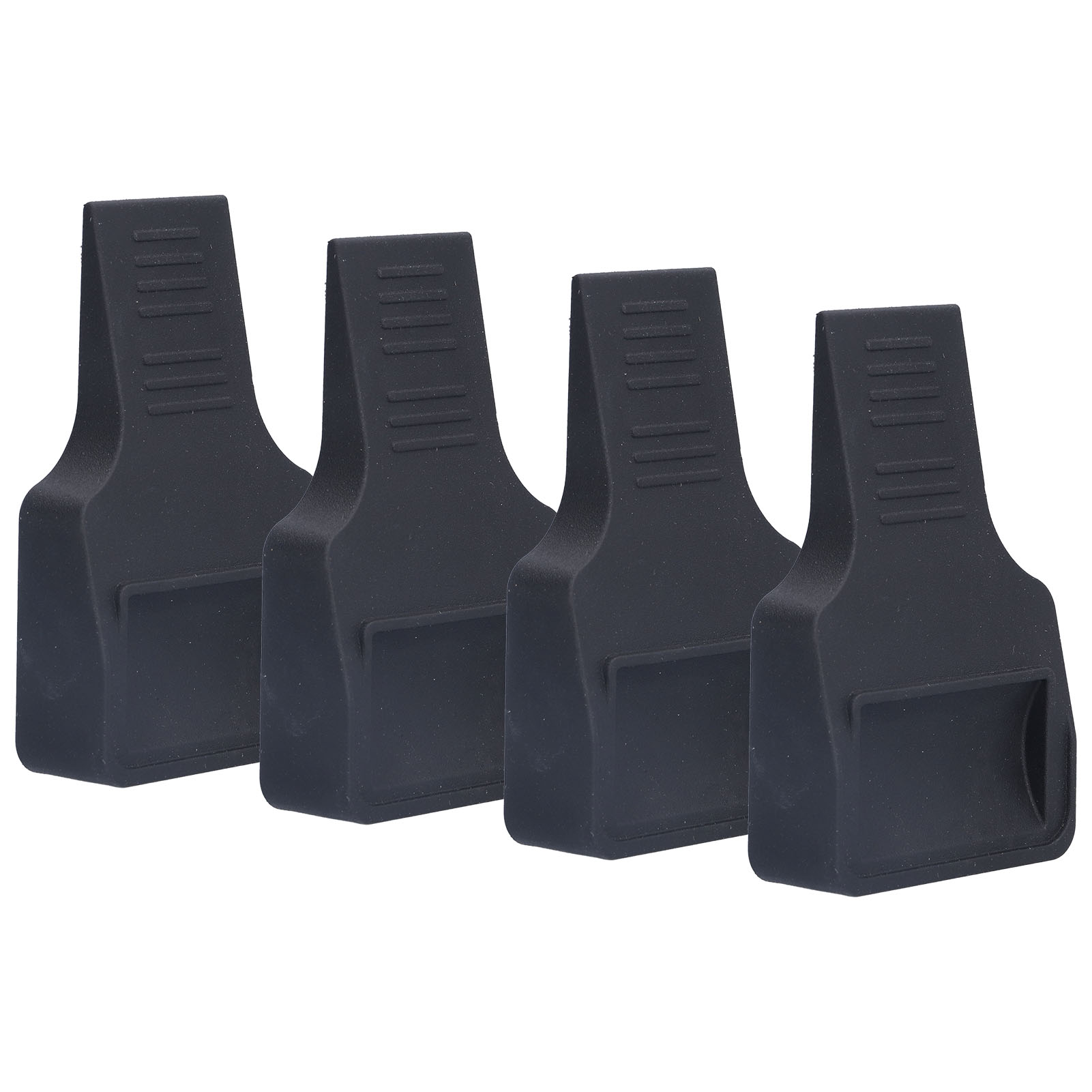 Set Mit 4 U-förmigen Radstoppern, Zubehör Für Rollen An Sofas, Betten, Stühlen Und Möbeln, Schwarz