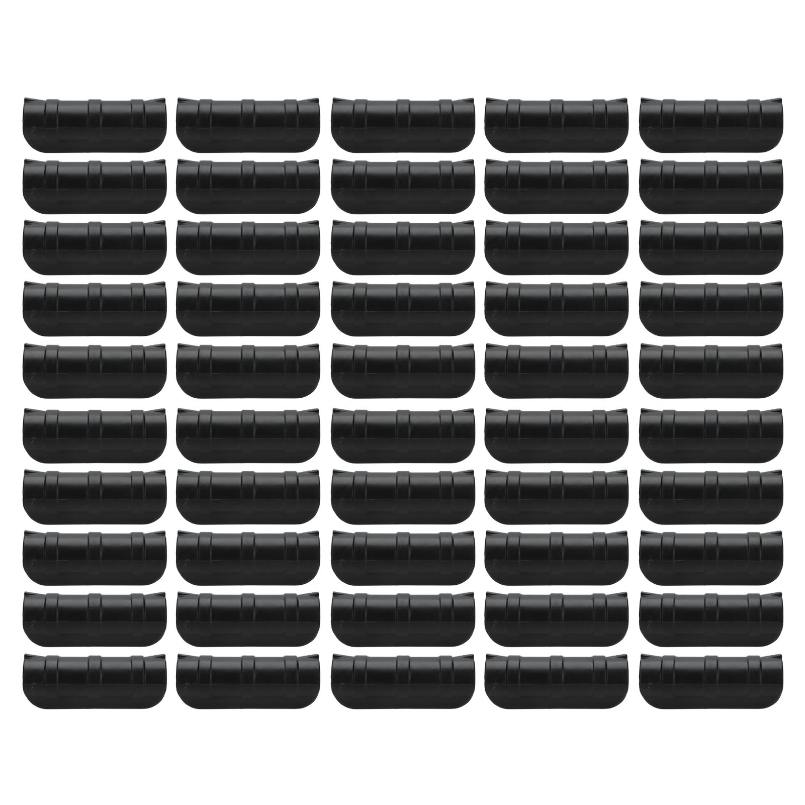 Packung Mit 50 10 Cm Gewächshausfolien-befestigungsclips, Hitzebeständig, Für Gartenschläuche Und -konstruktionen (schwarz).