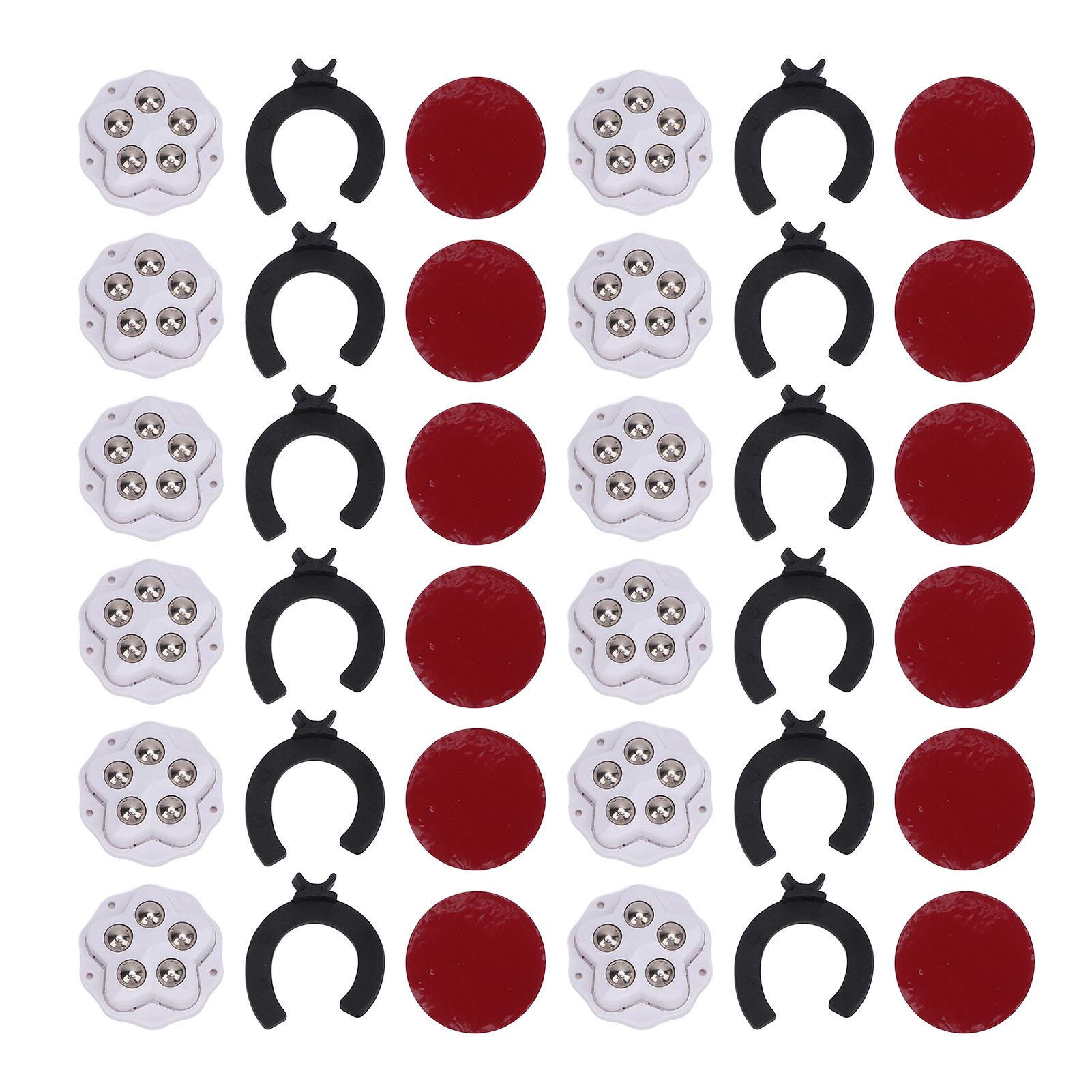Set Mit 12 Selbstklebenden Rollen Mit Bremsen, 360° Drehbar, Robust, Für Möbel, Haushaltsgeräte, Bücherregale, Nachttische, Blumentöpfe, Weiß.