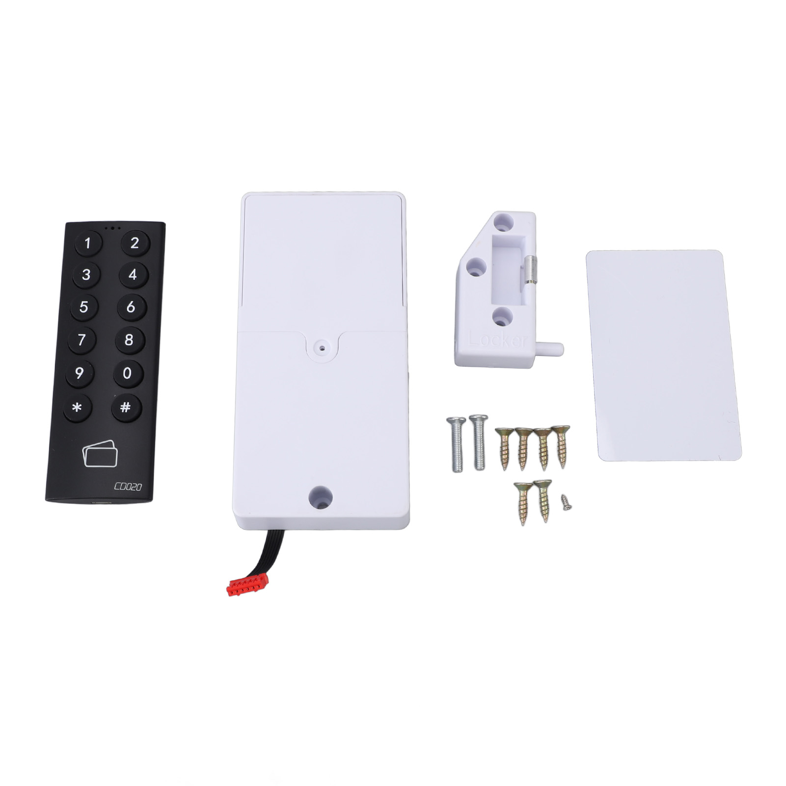 Elektronisches Codeschloss Für Schränke, Mit Smart-touch-tastatur Und Karte, Kompatibel Mit Spinden, Schränken Und Aktenschränken (schwarz).